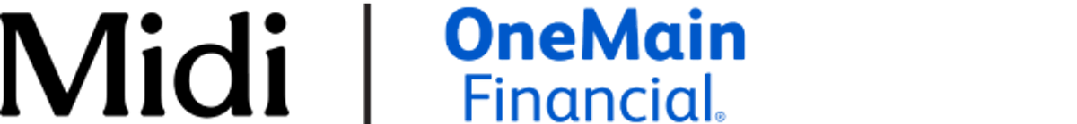 Midi and OneMain Financial logos