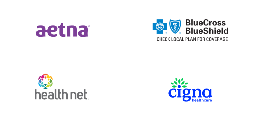 aetna, BCBS, healthnet, and cigna logos