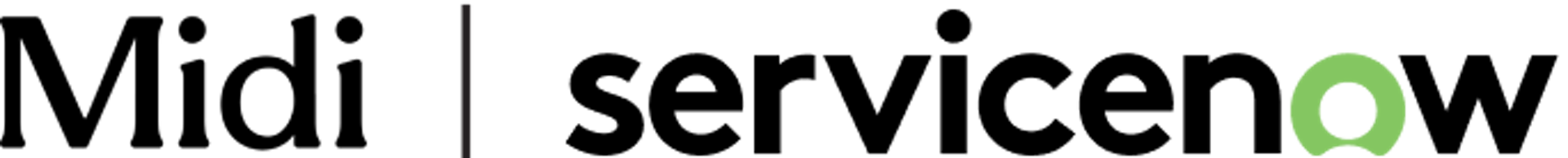 Midi and ServiceNow logos