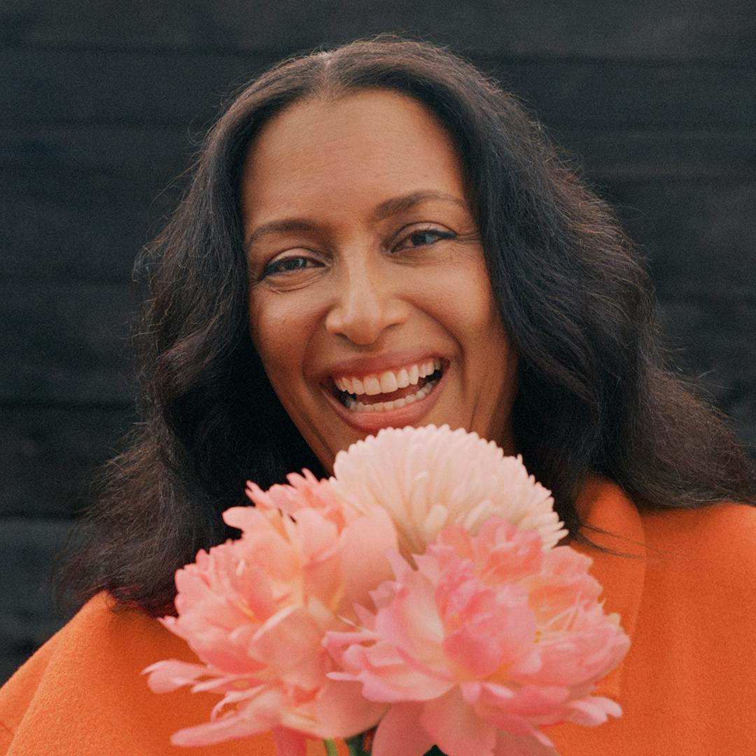 Photograph of woman smiling