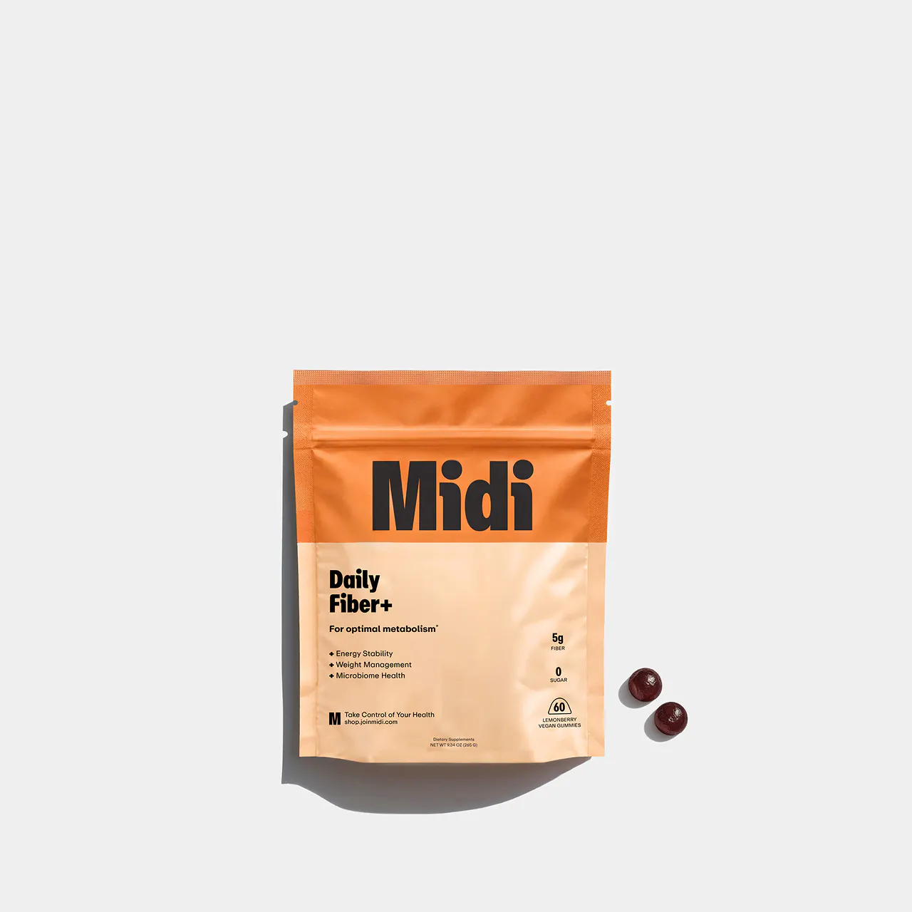 package of daily fiber+ gummies