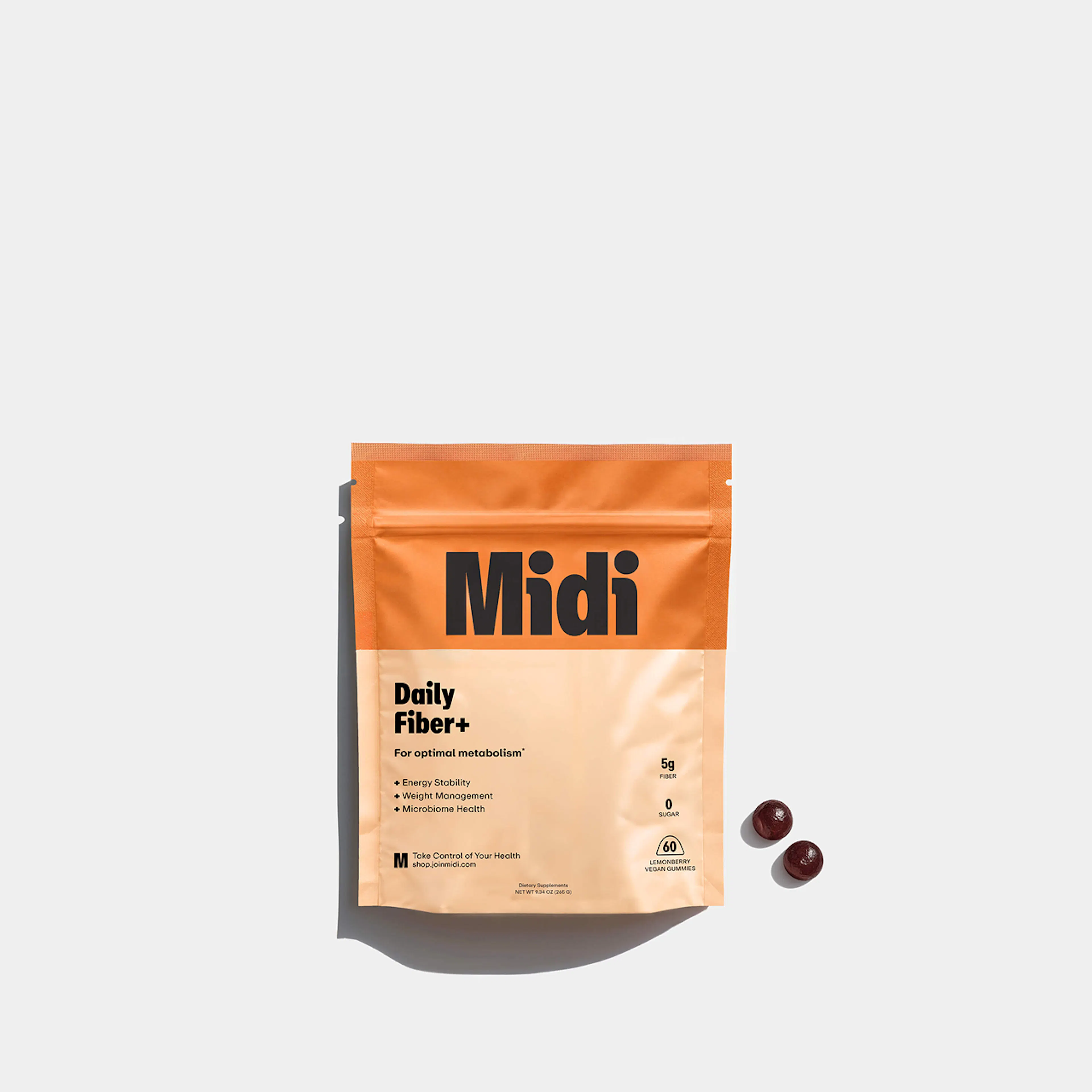 package of daily fiber+ gummies