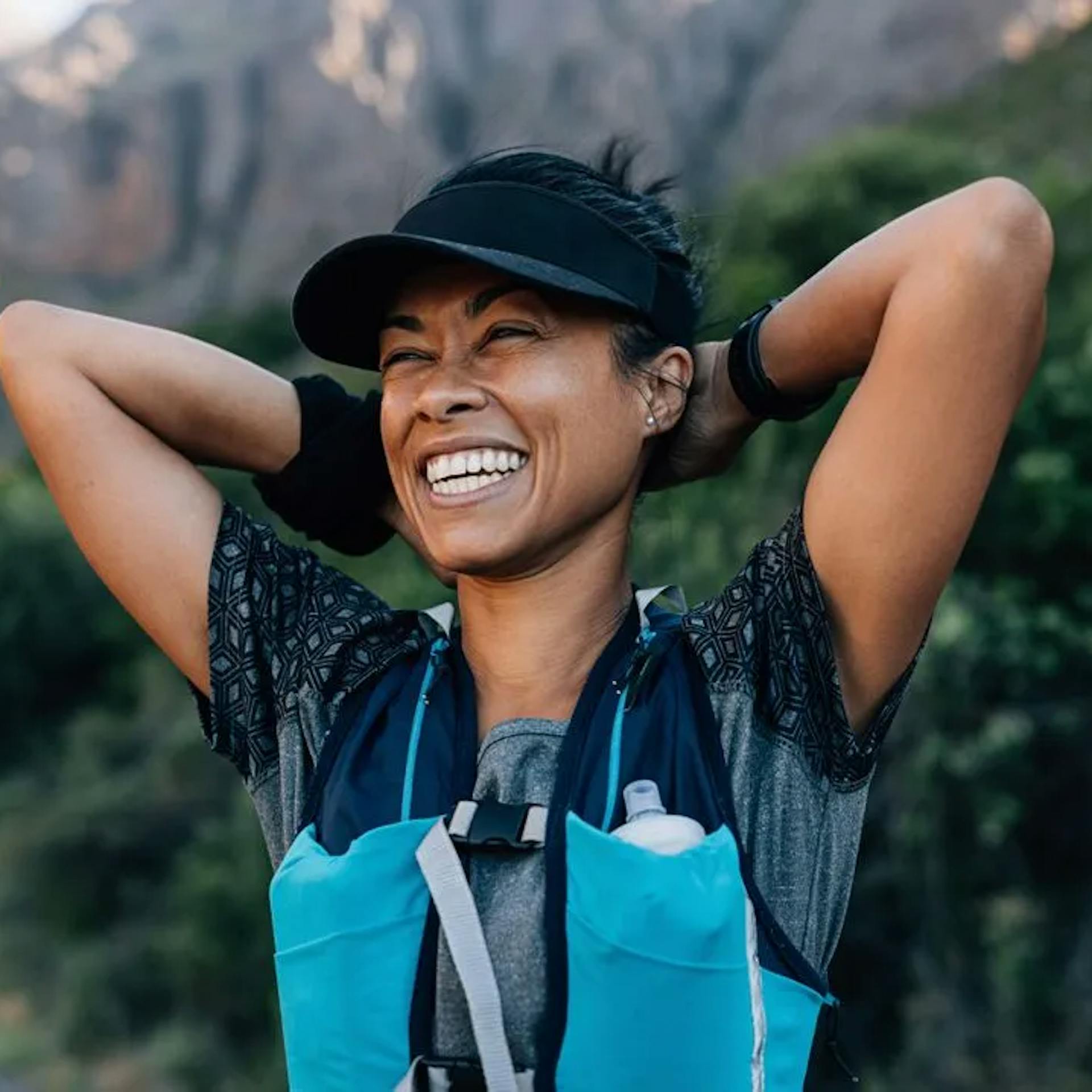 Woman hiking