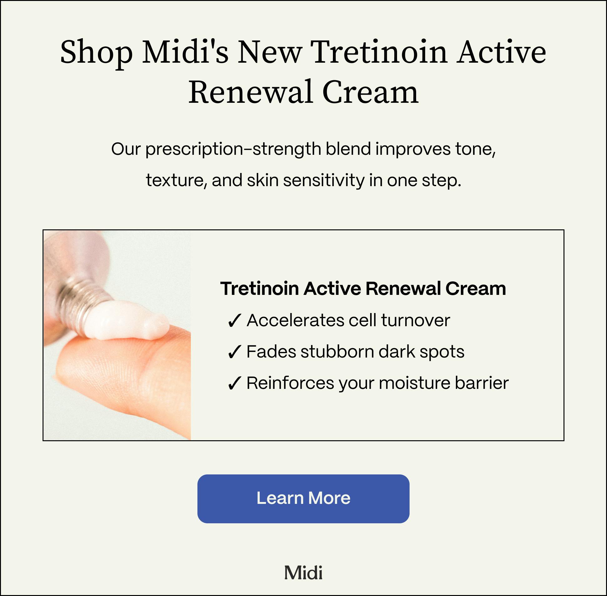 image promoting Midi's tretinoin product