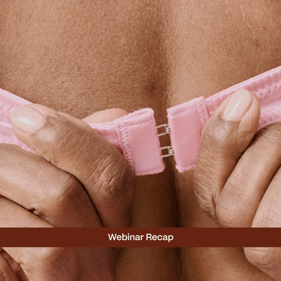 woman unclipping bra