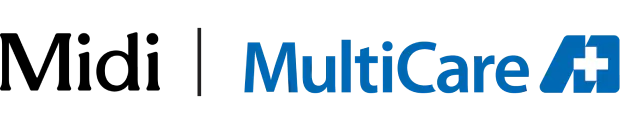 Midi and Multicare logos