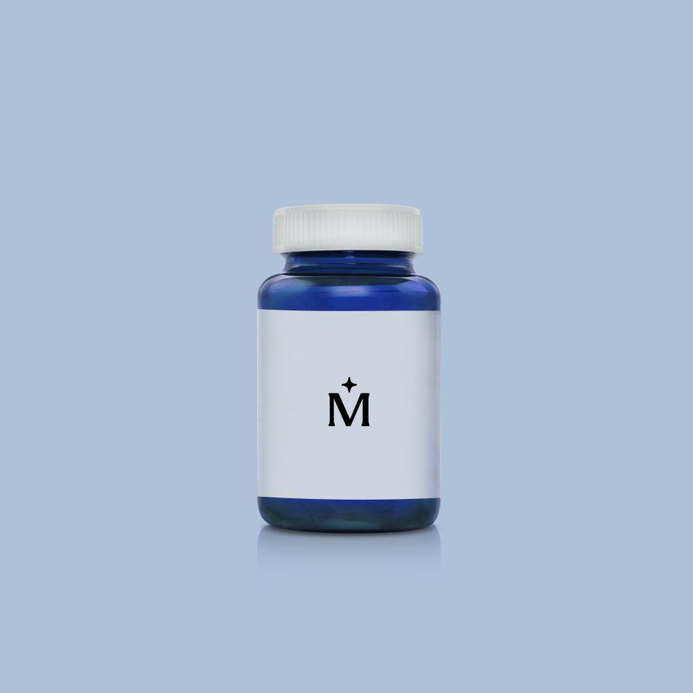 Blue pill bottle
