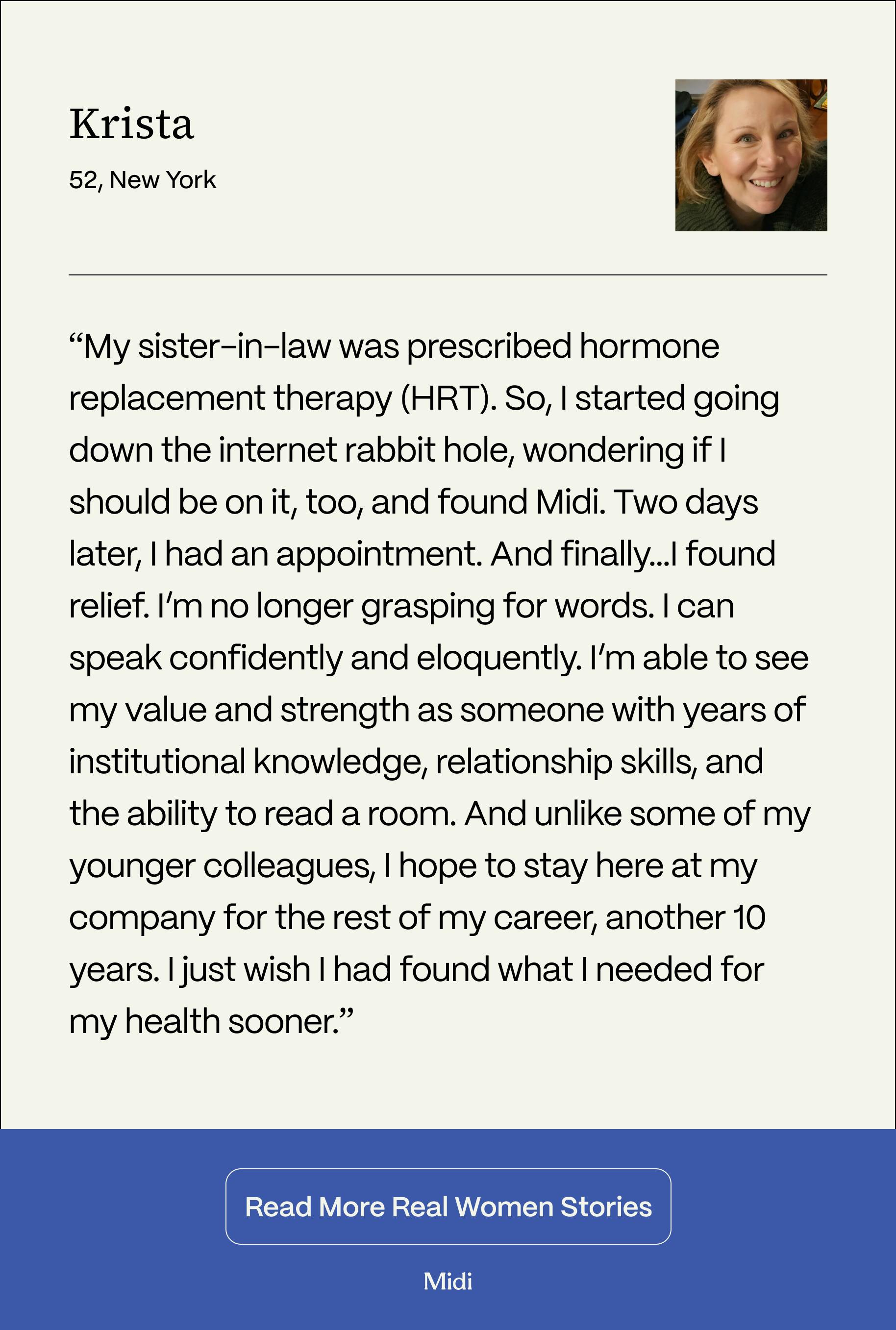 image showing patient testimonial