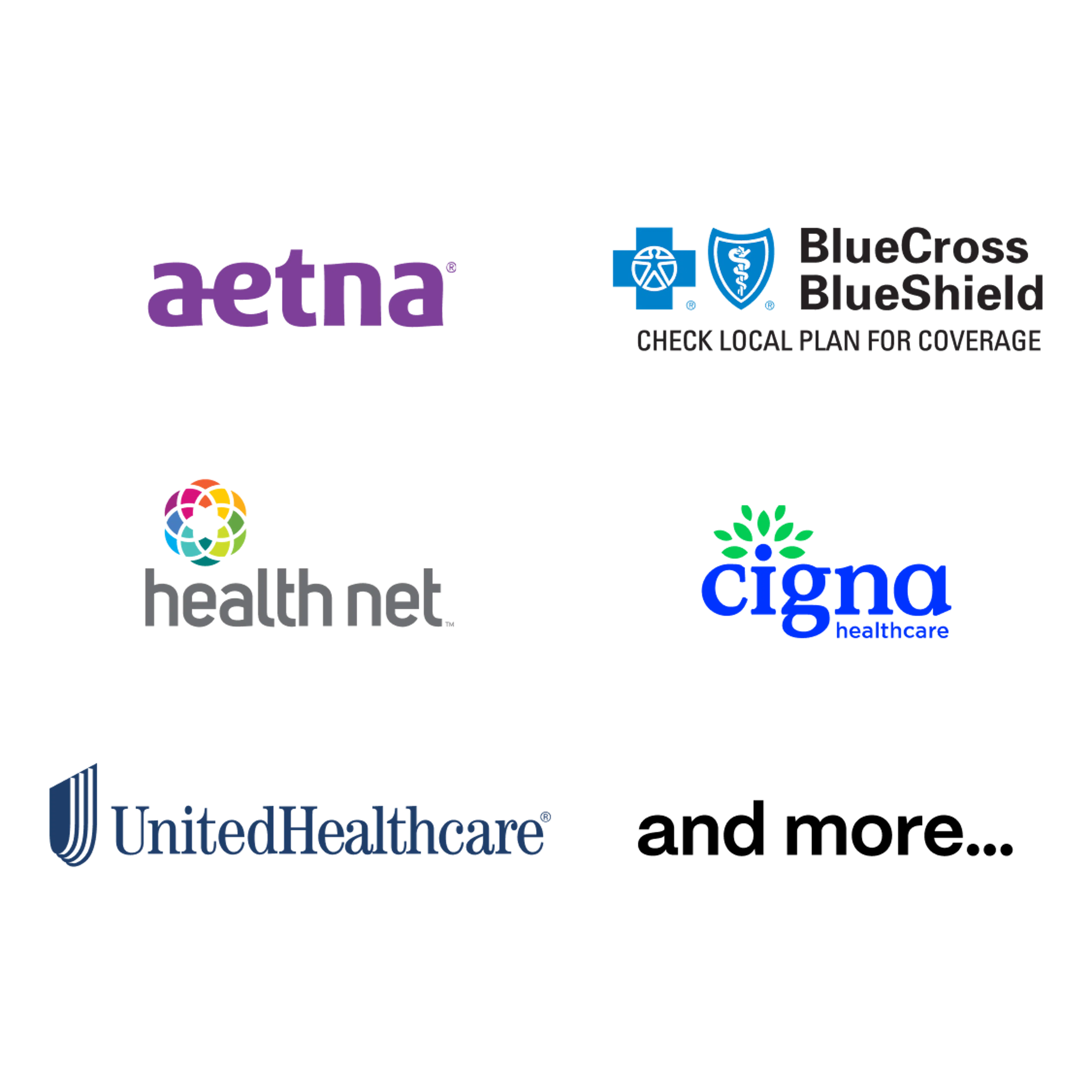 Insurance logos for Bakersfield patients