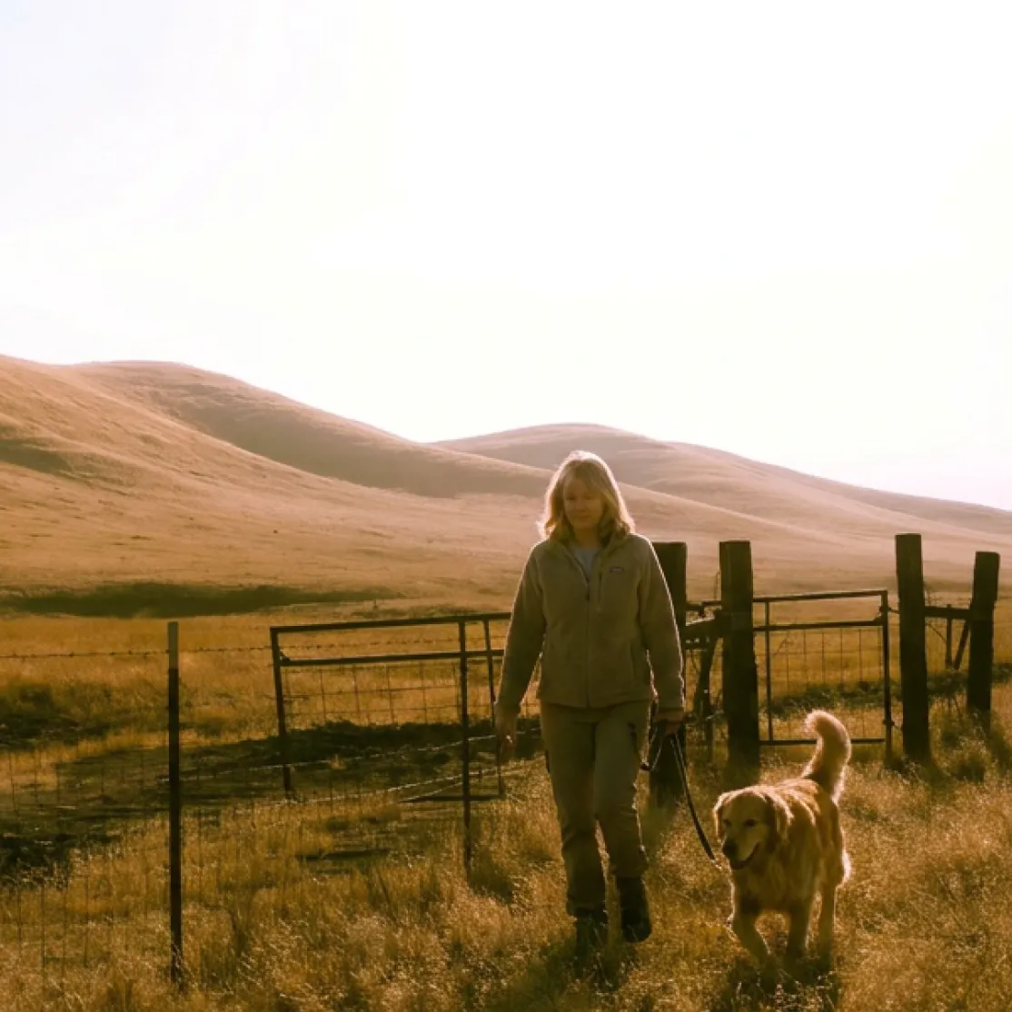 woman in perimenopause walking in Bakersfield