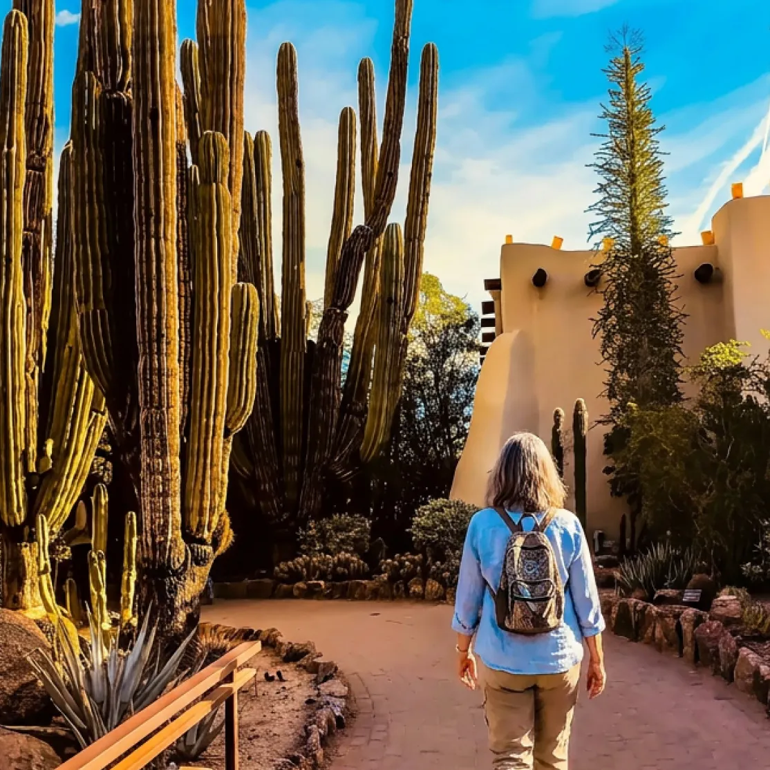 woman walking in Arizona