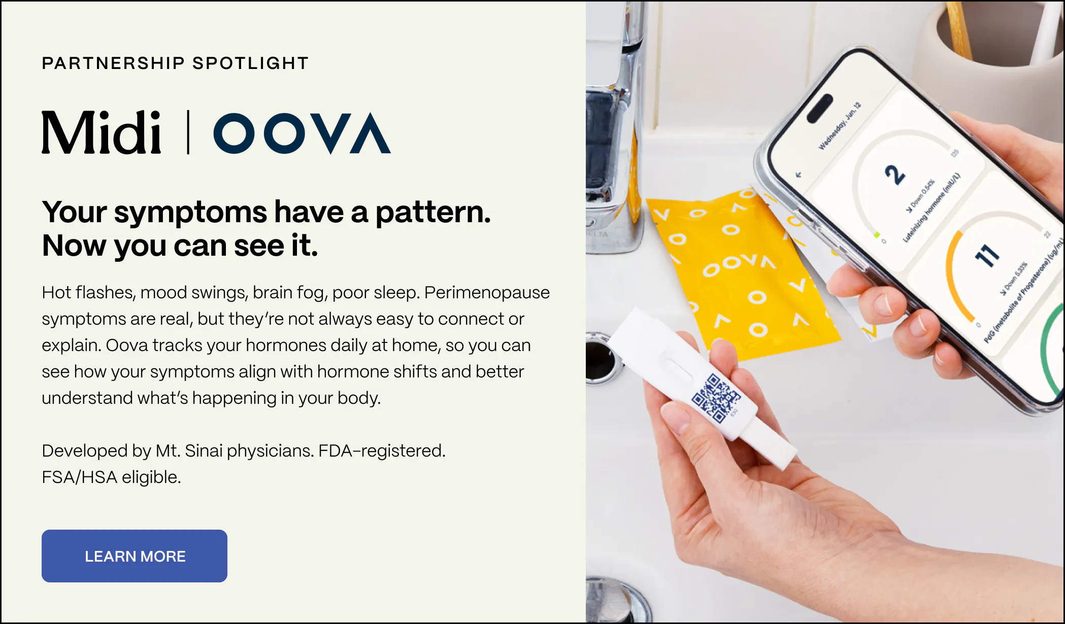 A Midi x Oova partnership module.