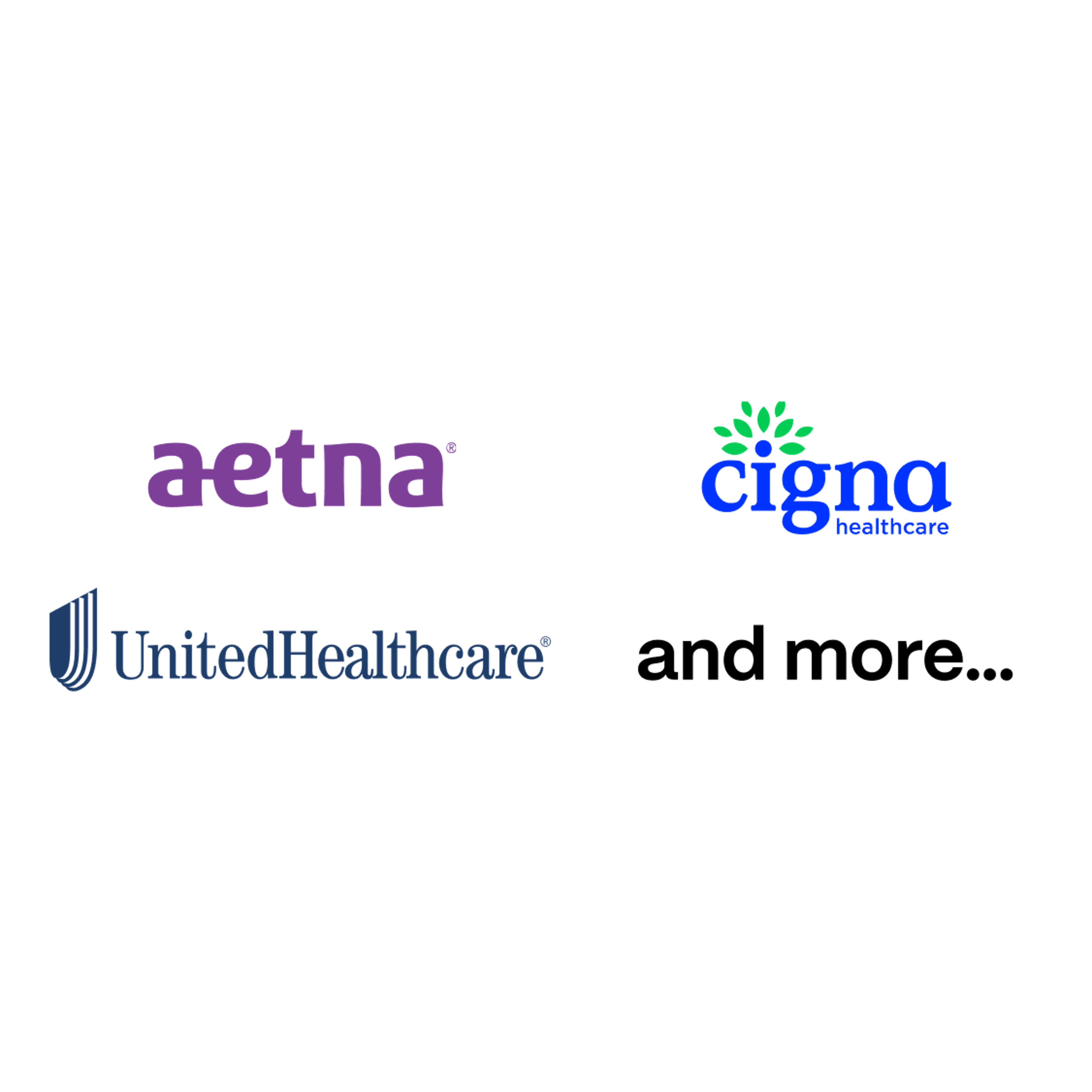 Insurance providers accepted by Midi in Ohio, including Aetna, Cigna, UnitedHealthcare, and more.