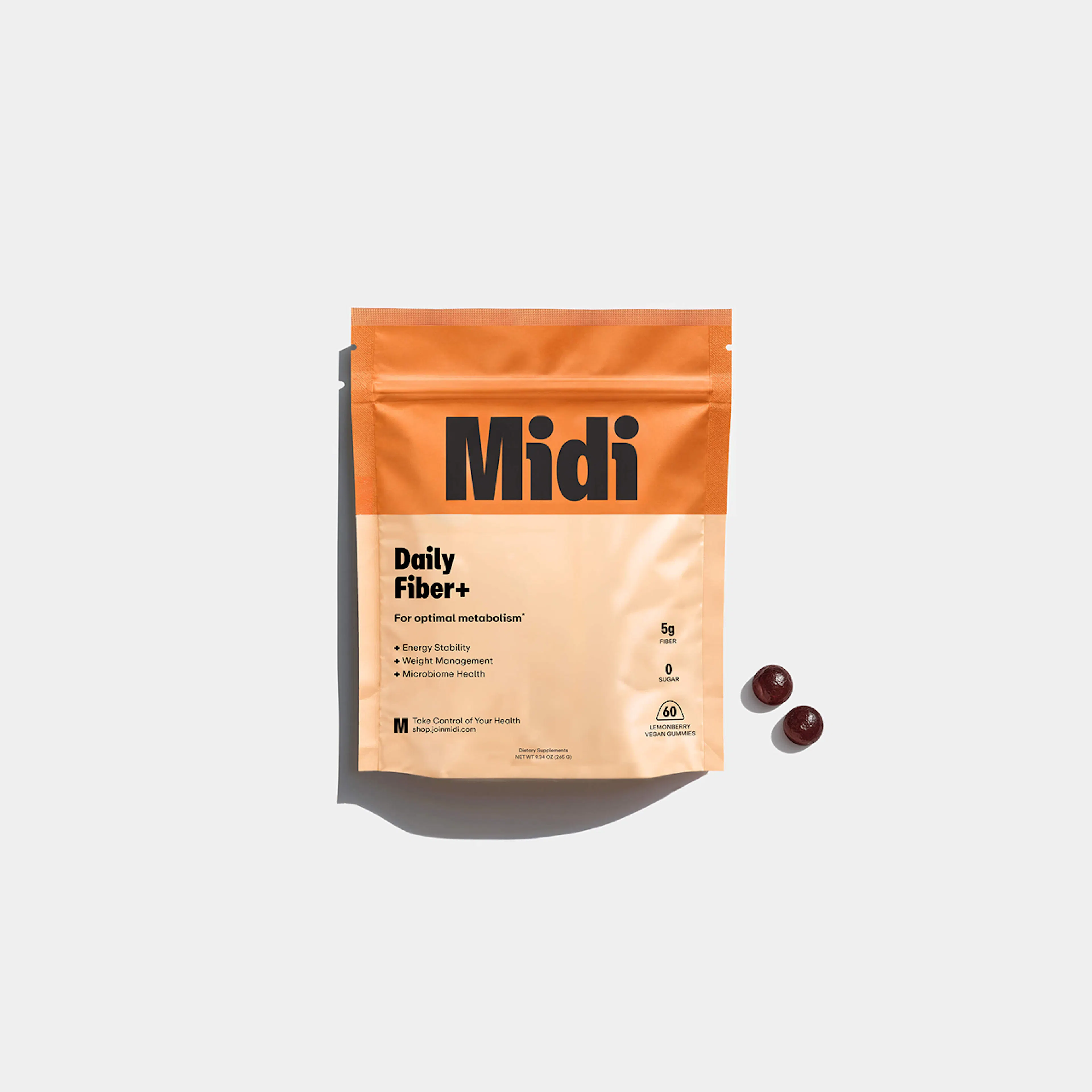 package of daily fiber+ gummies