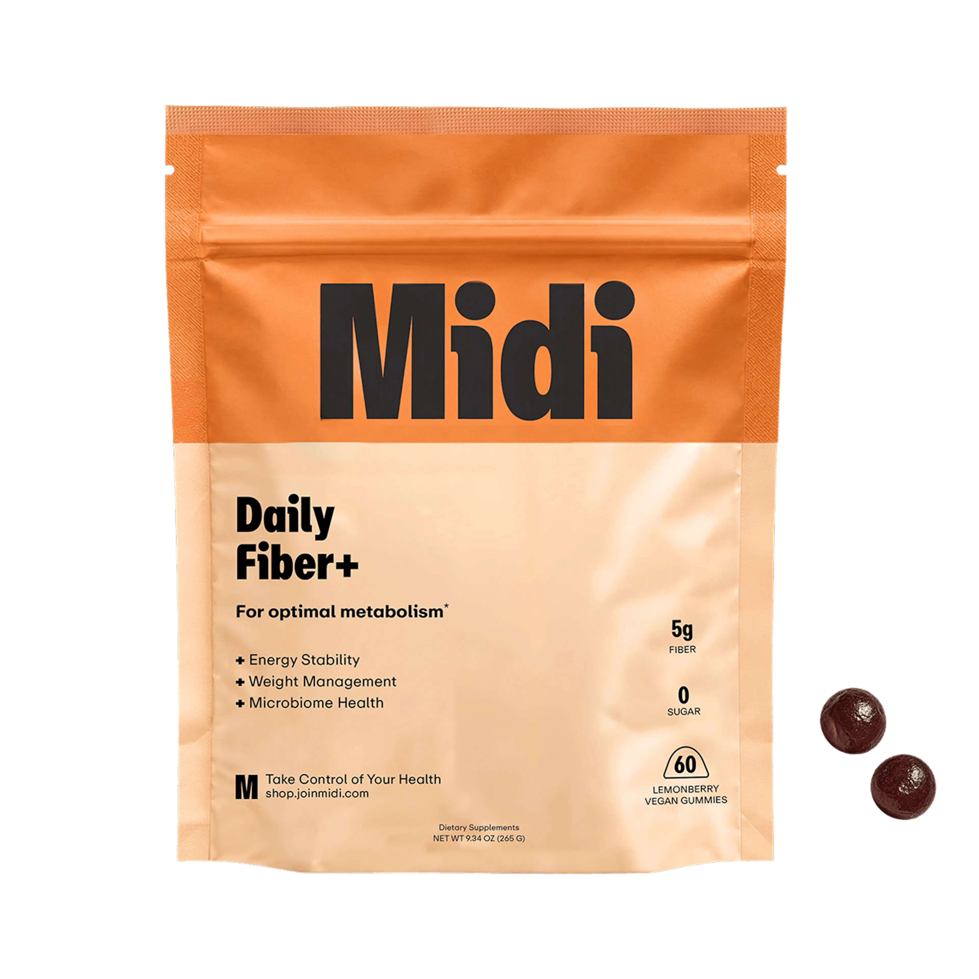 package of daily fiber+ gummies
