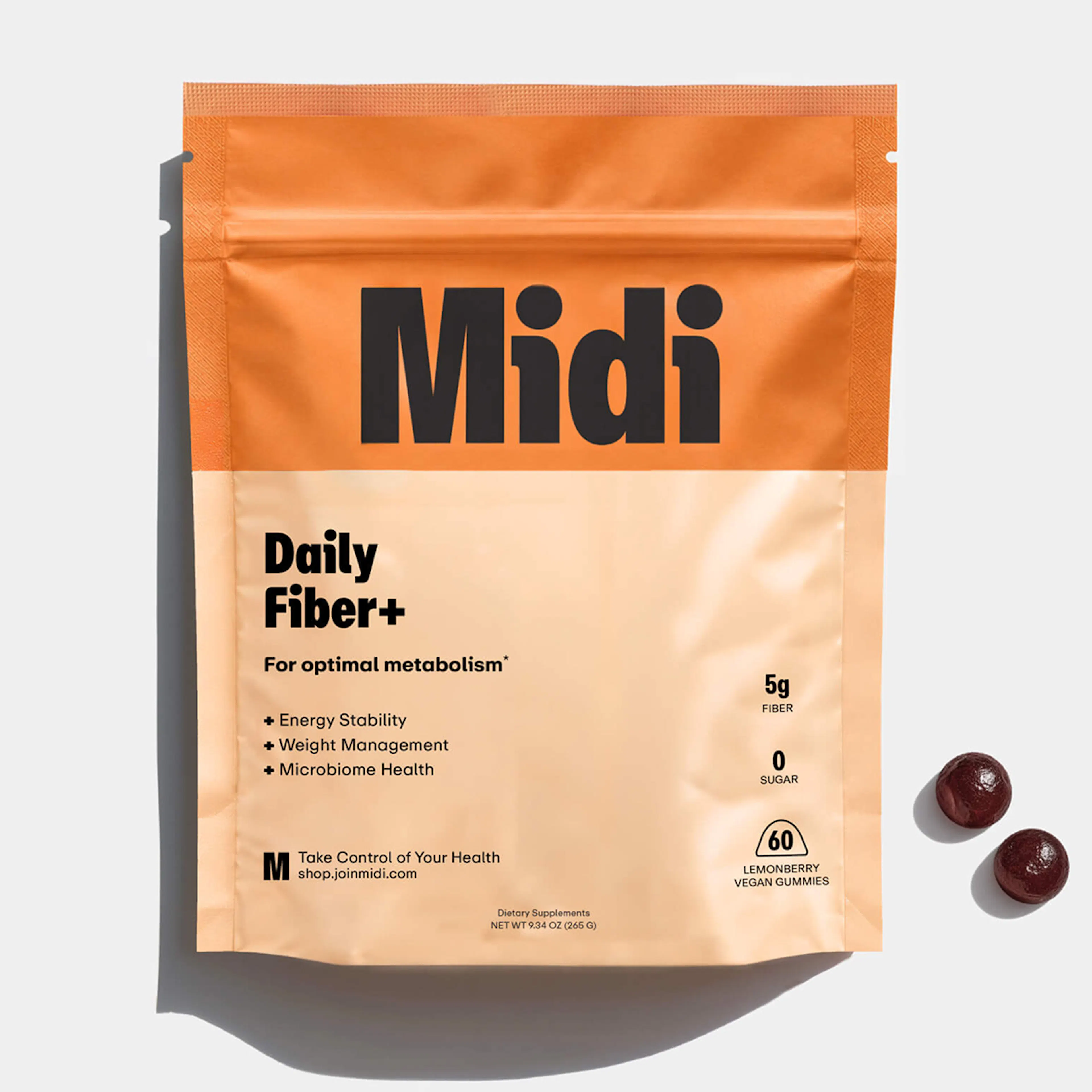 bag of daily fiber gummies