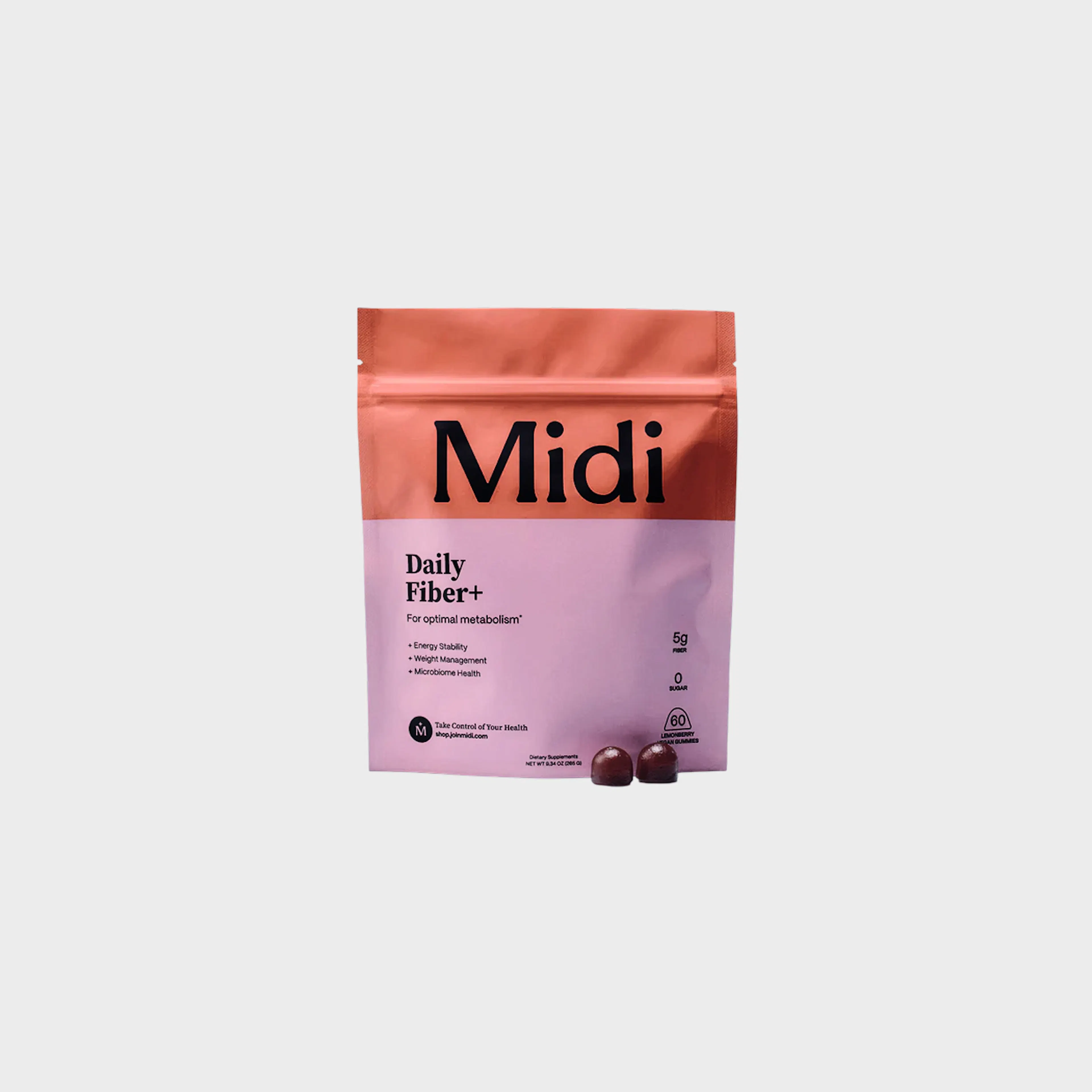 Bag of Daily Fiber+ gummies.