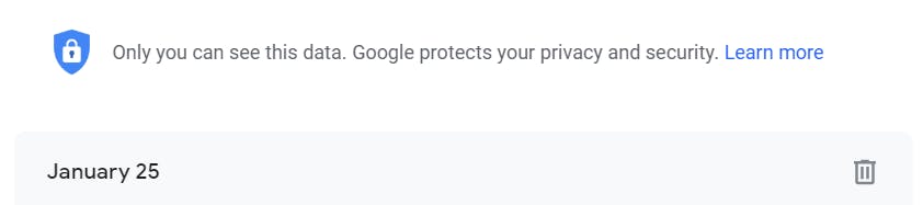Google Privacy Settings