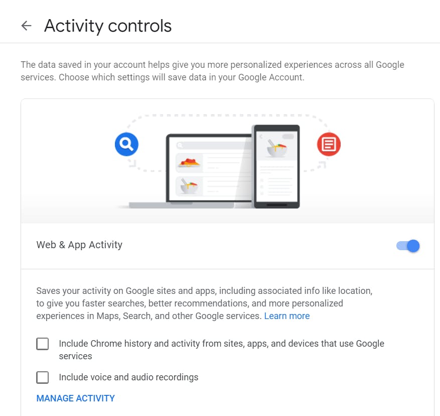 Google Privacy Settings