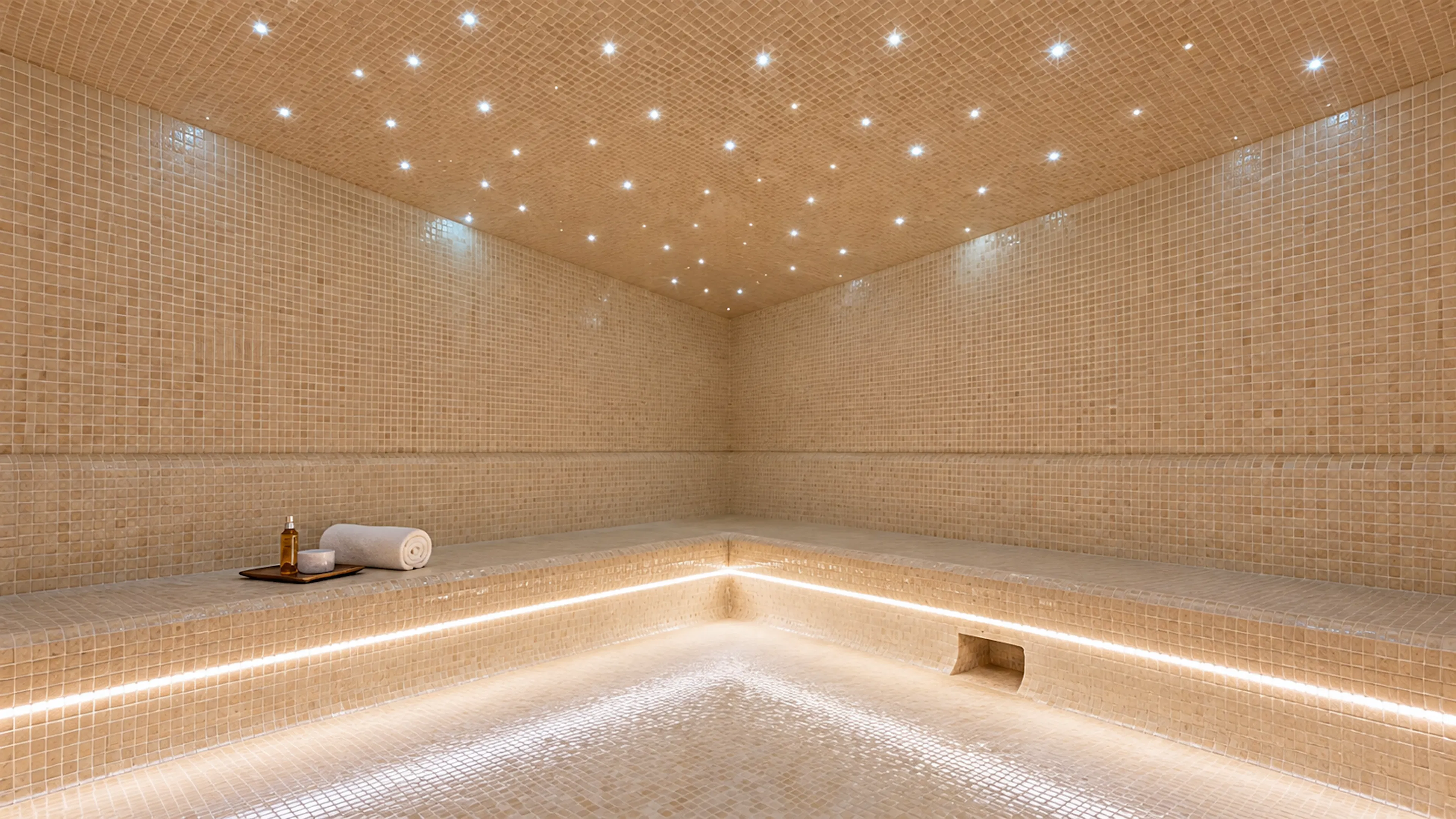 Hammam étoilé en mosaïque