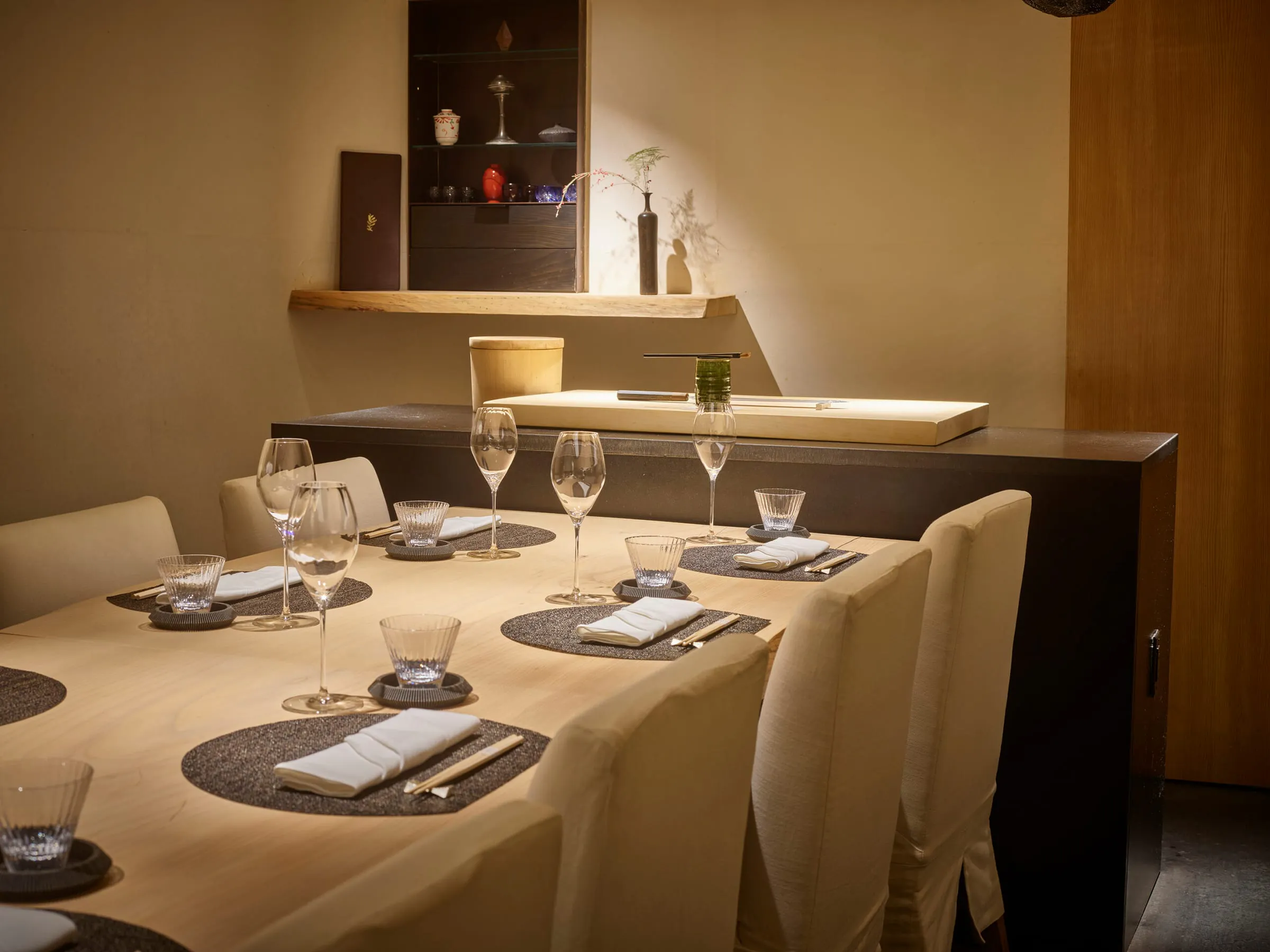 The private dining room at Jōji