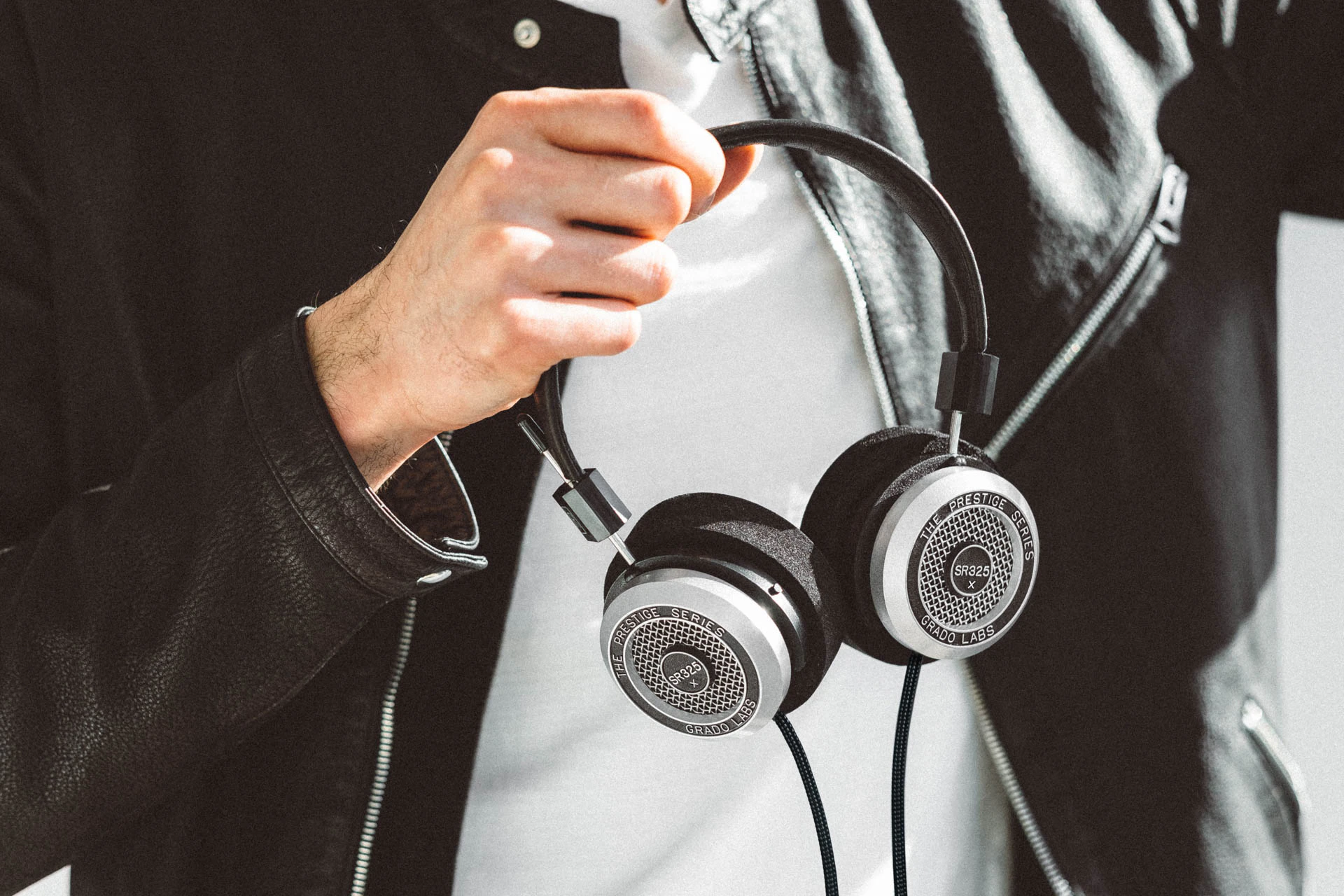 Headphones close up