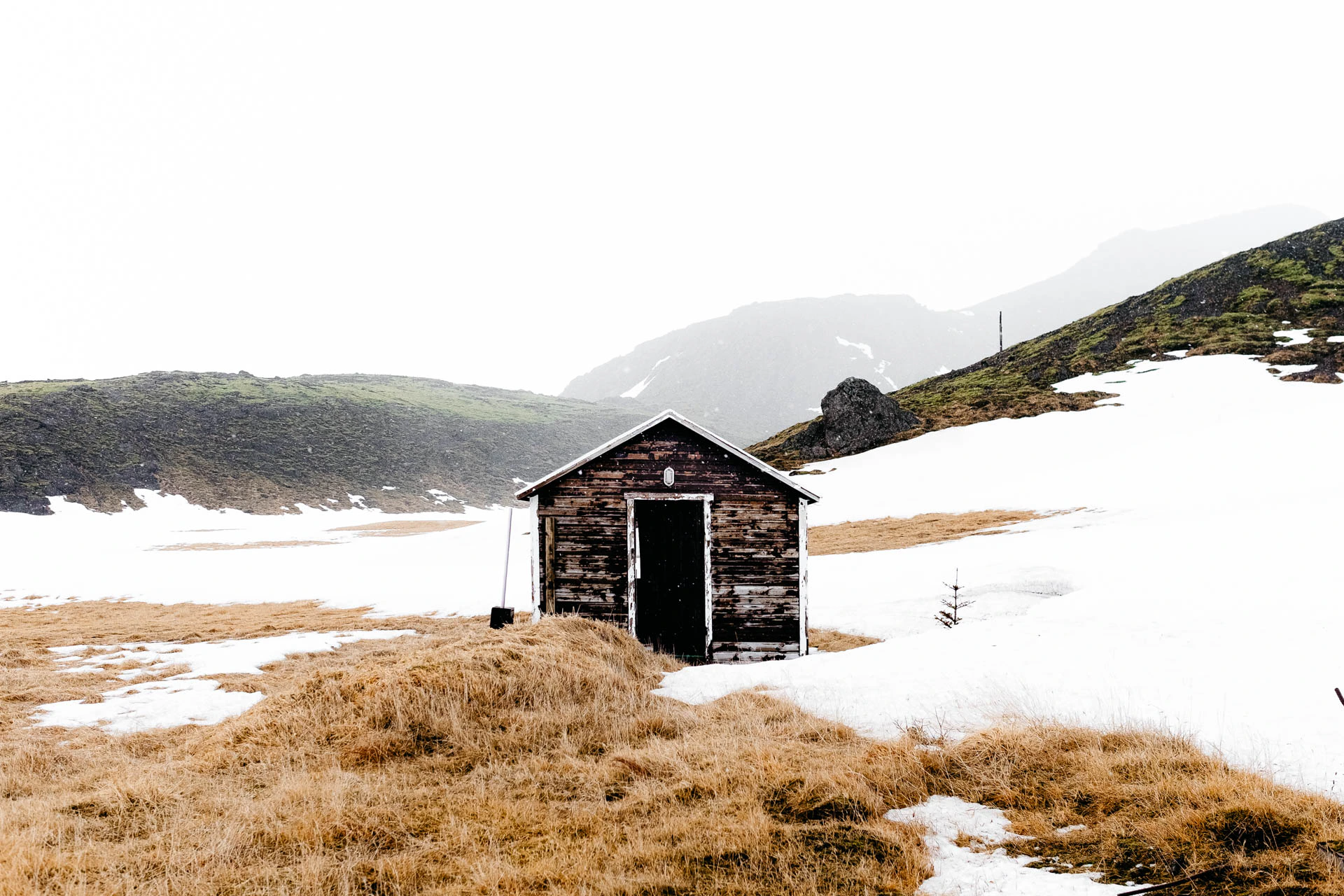 Iceland Snow cabin