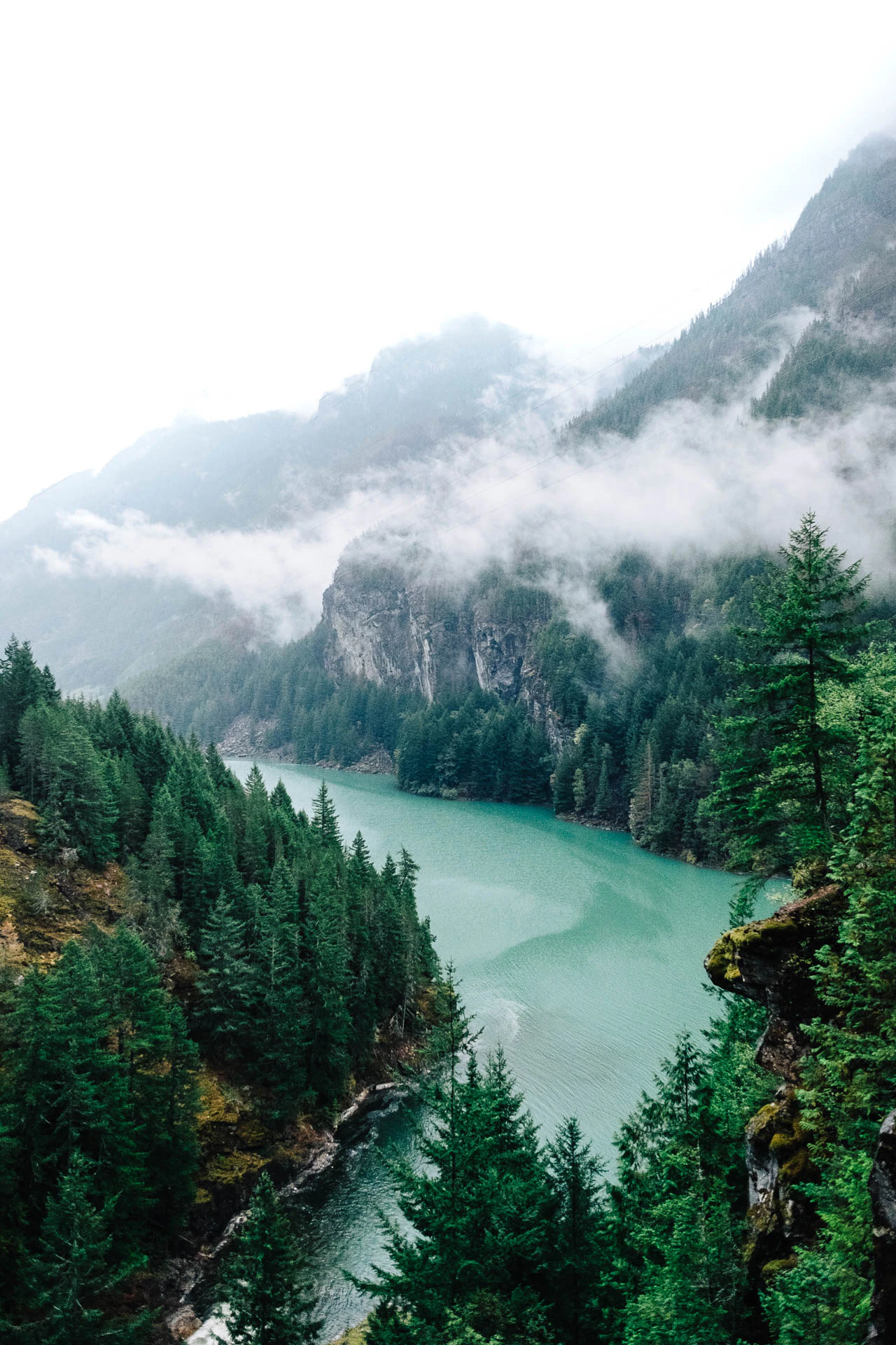North Cascades Lake Diabo Overlook