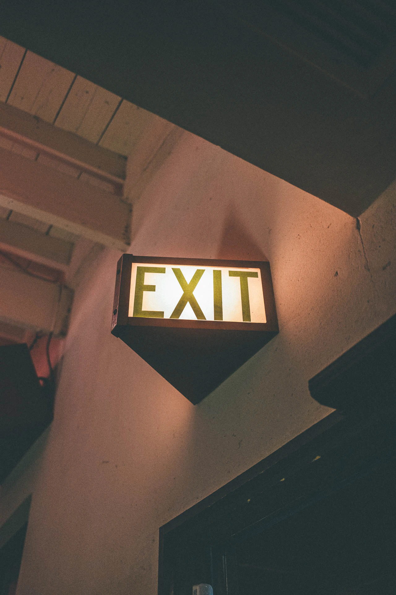 Exit sign