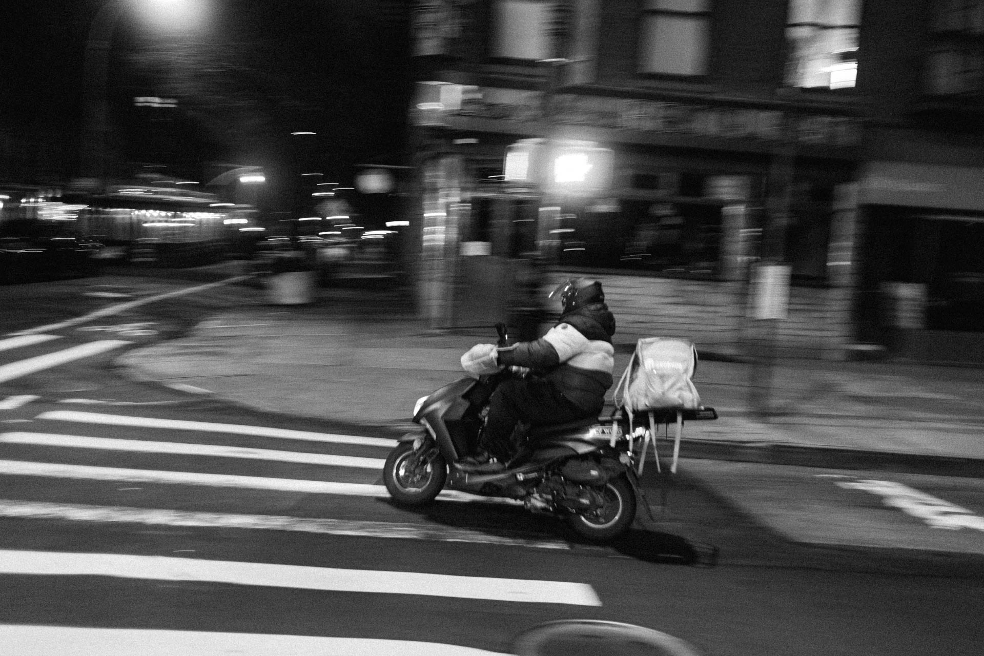 Man on motorcycle