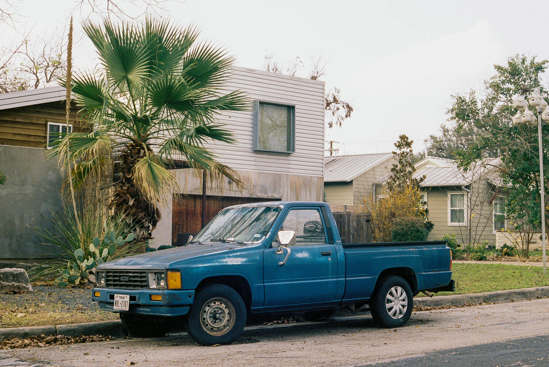 Austin Texas blue car
