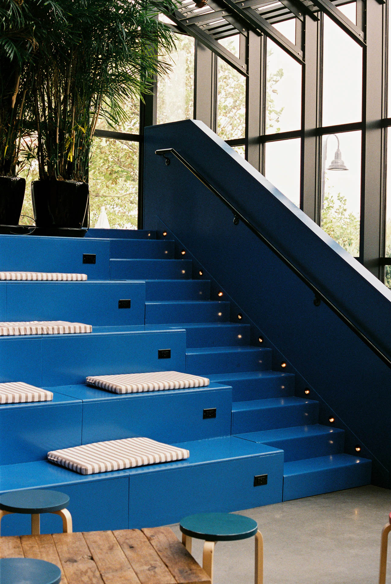 Blue steps
