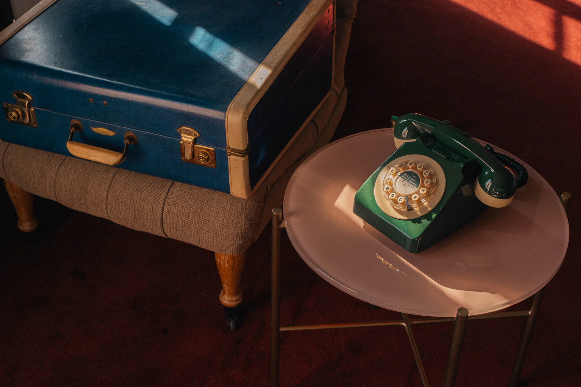 Old Phone with Suitecase