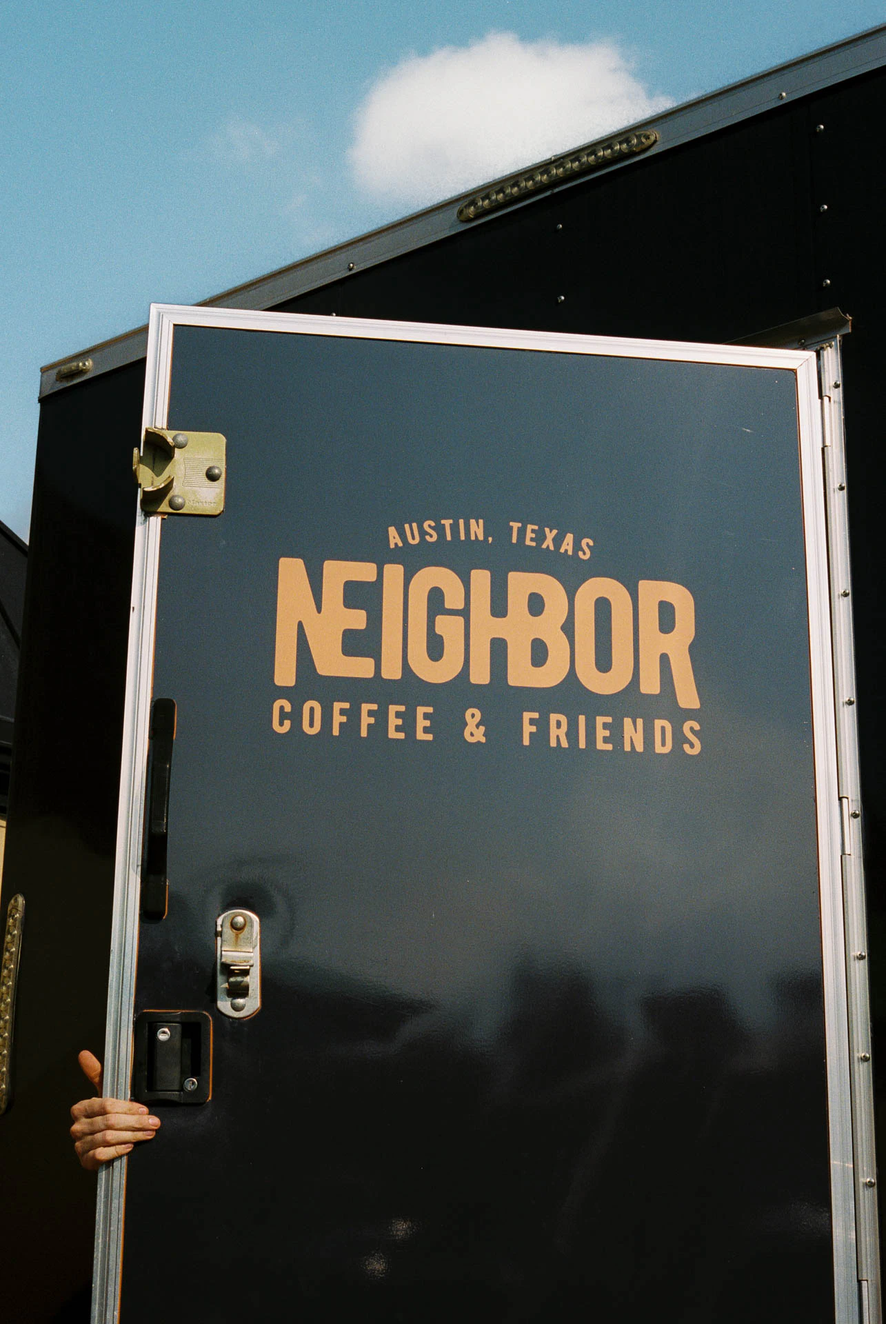 Neighbors coffee in Austin Texas on 35mm Film