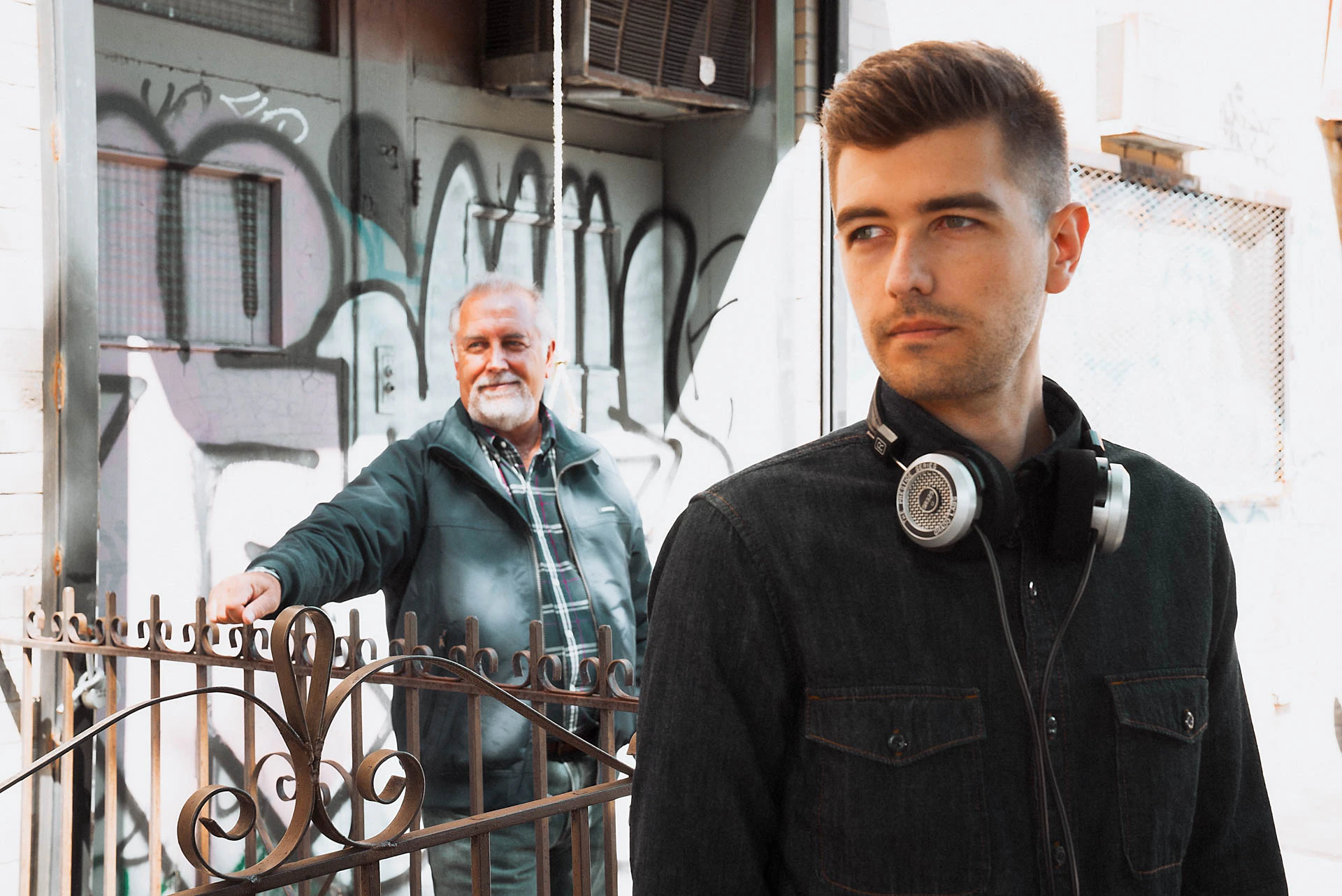 John and Jonathan Grado Outside For Lands End