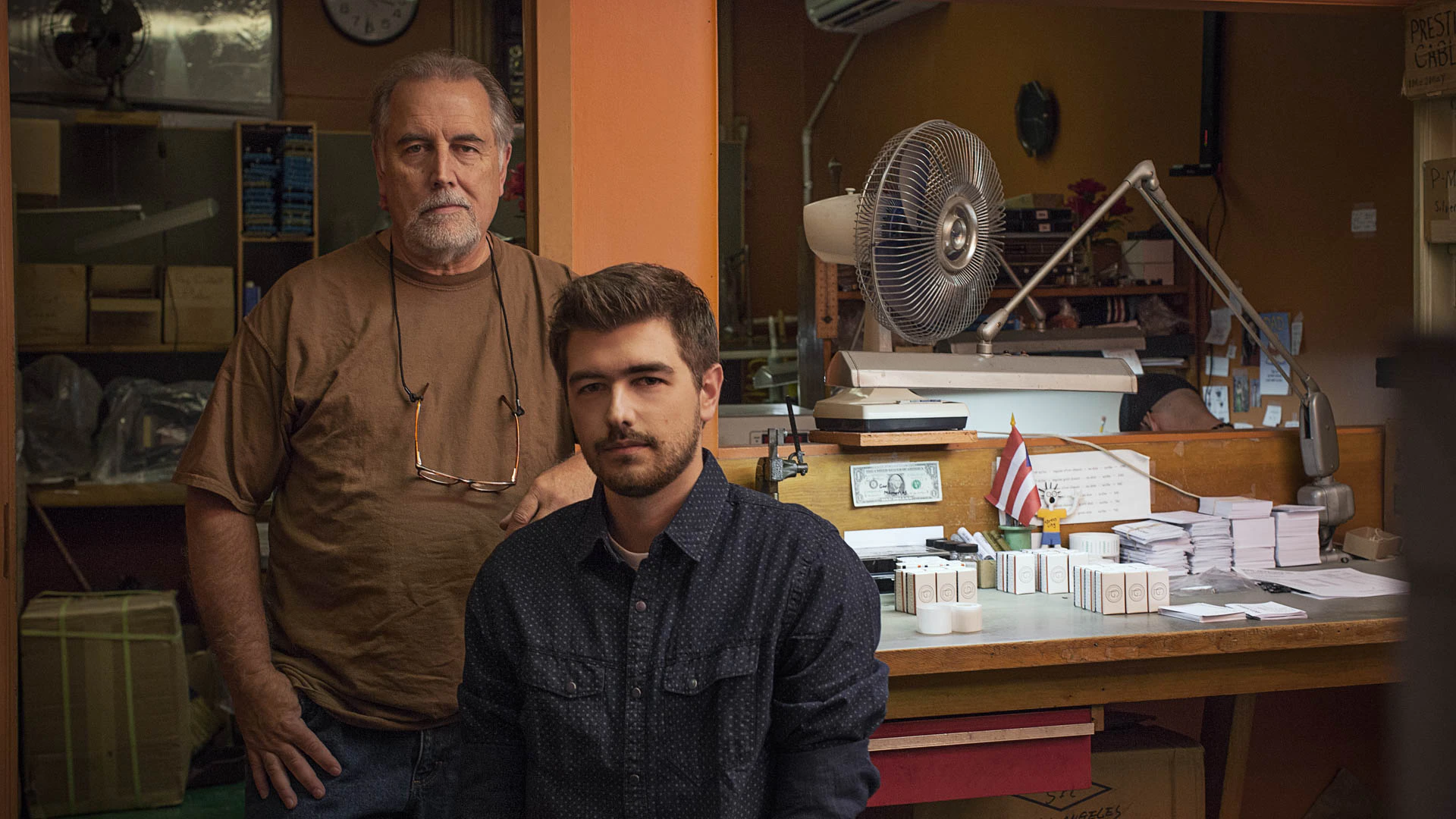 John and Jonathan Grado portrait at Grado Labs