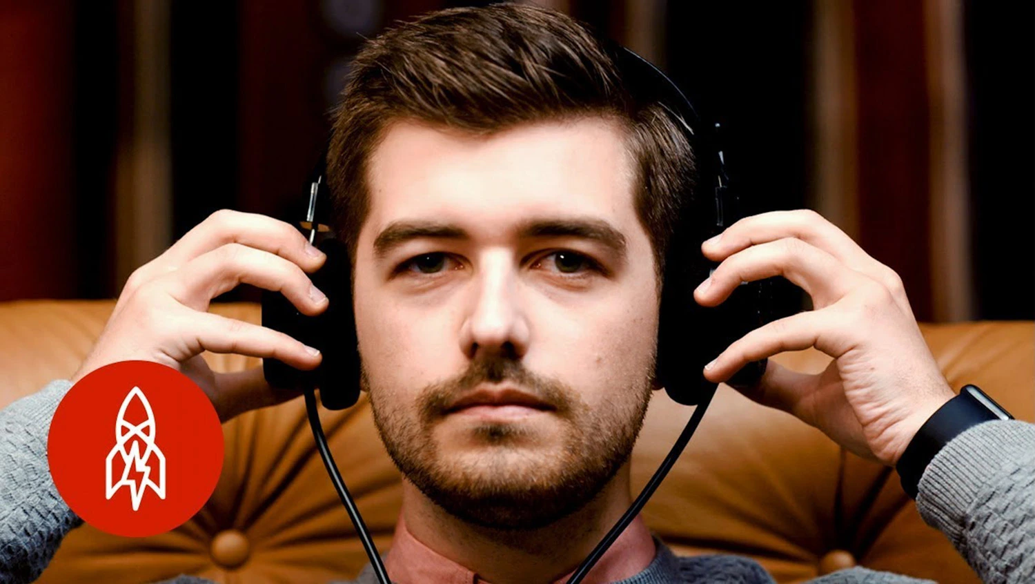 Jonathan Grado with headphones for Great Big Story CNN