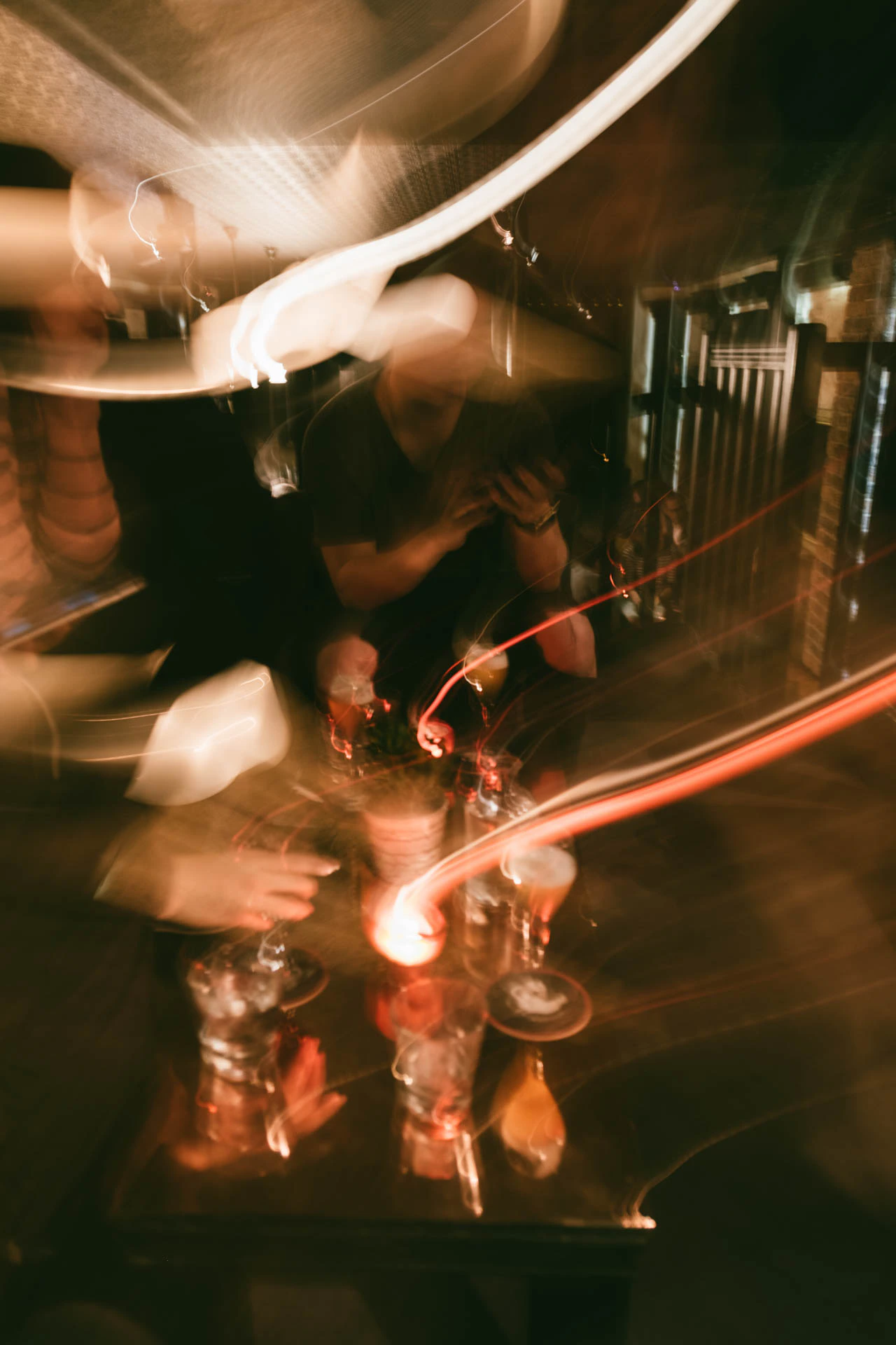 long exposure at little red door bar