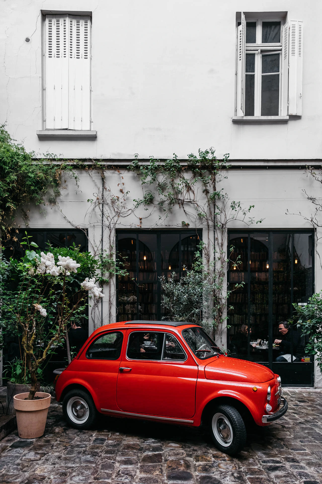 little red car at Paris