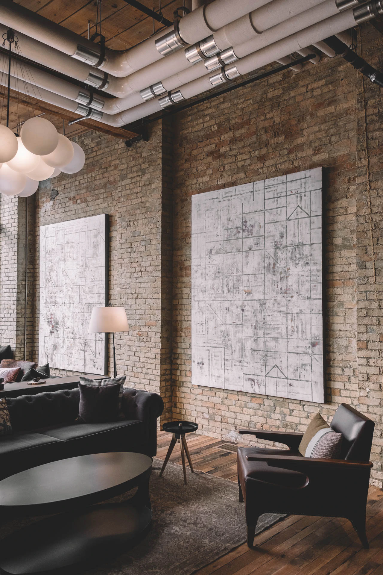 Hewing Hotel Lobby in Minneapolis