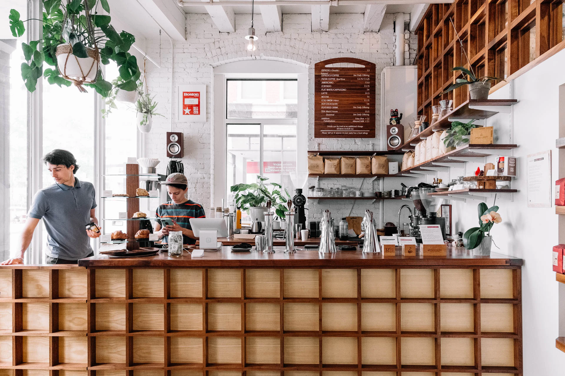 coffee shop in Boston