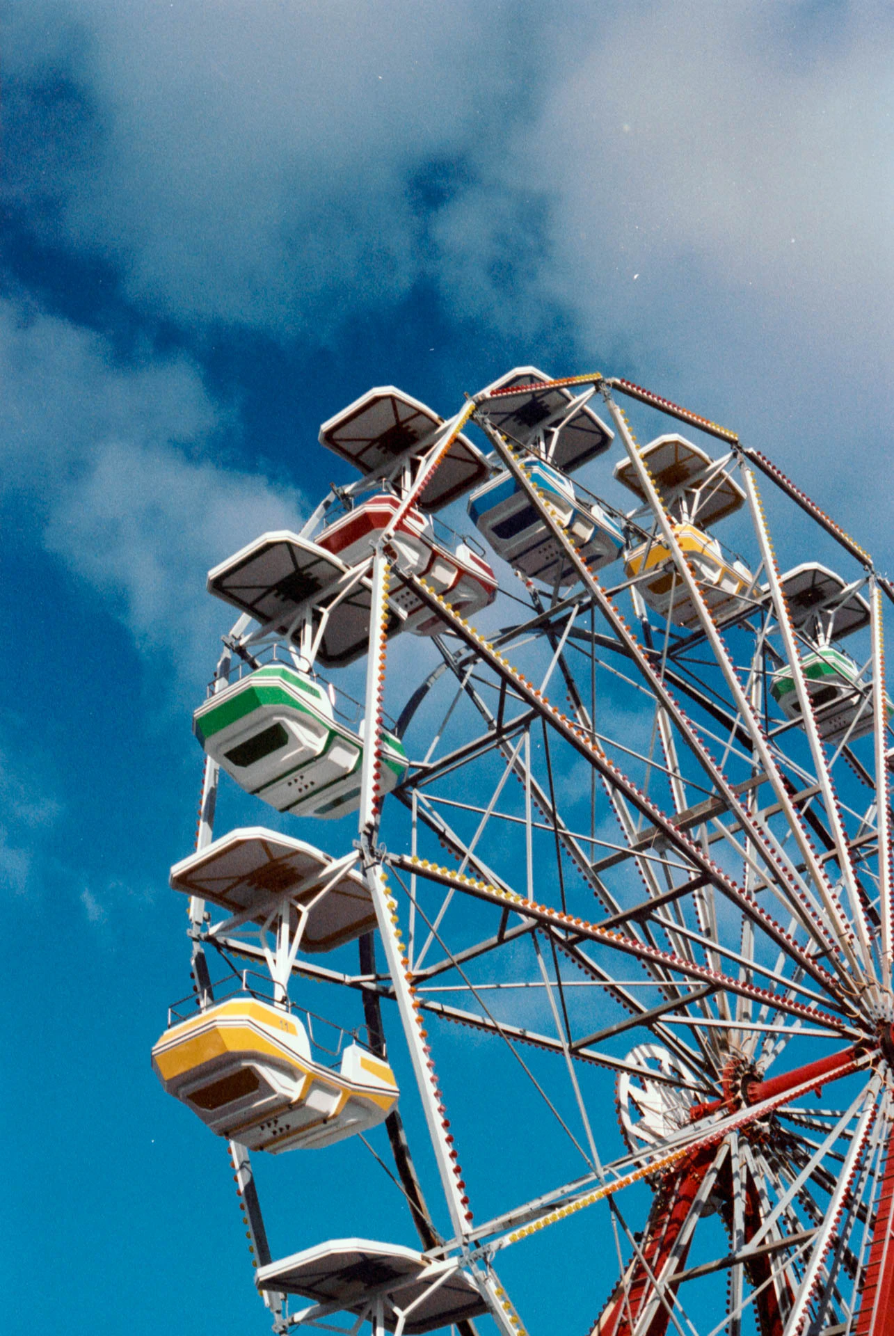 Fantasy island amusement park ferris wheel in LBI on film