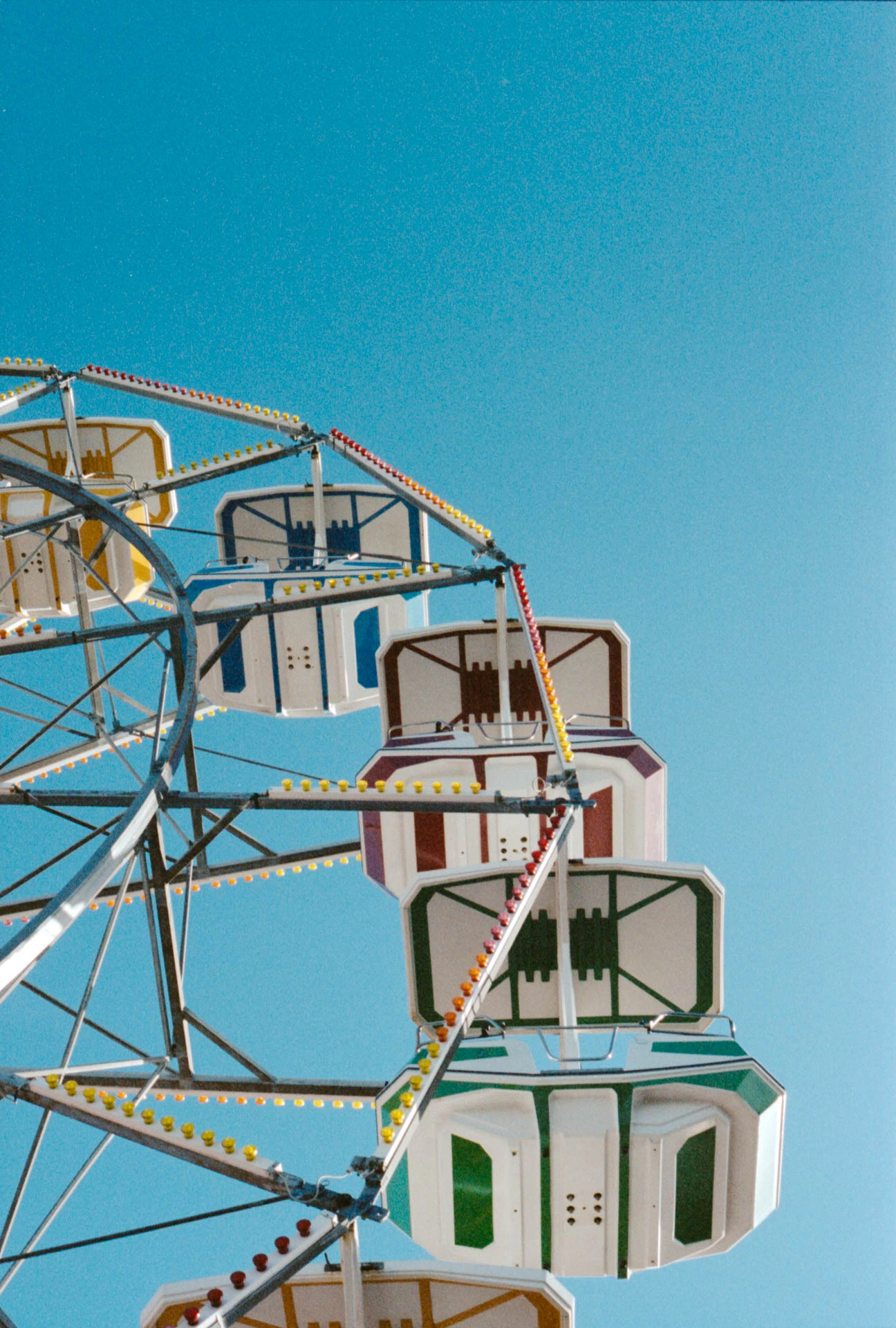 Fantasy island amusement park ferris wheel in LBI on film