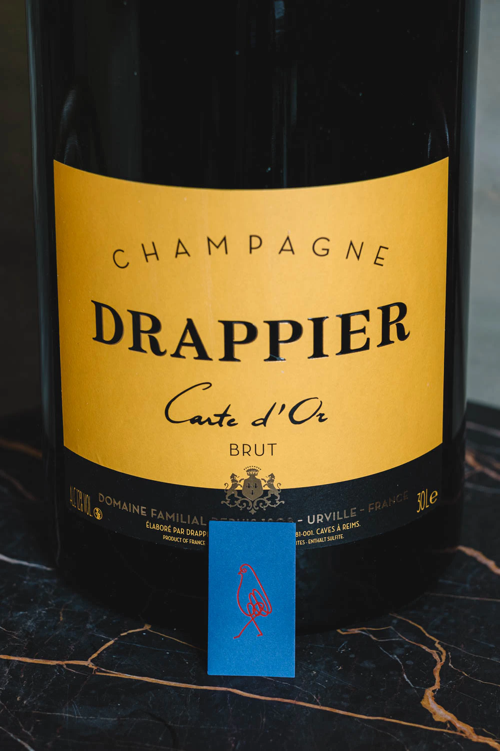 Le Coucou business card logo and Drappier Champagne and New Years Shoot