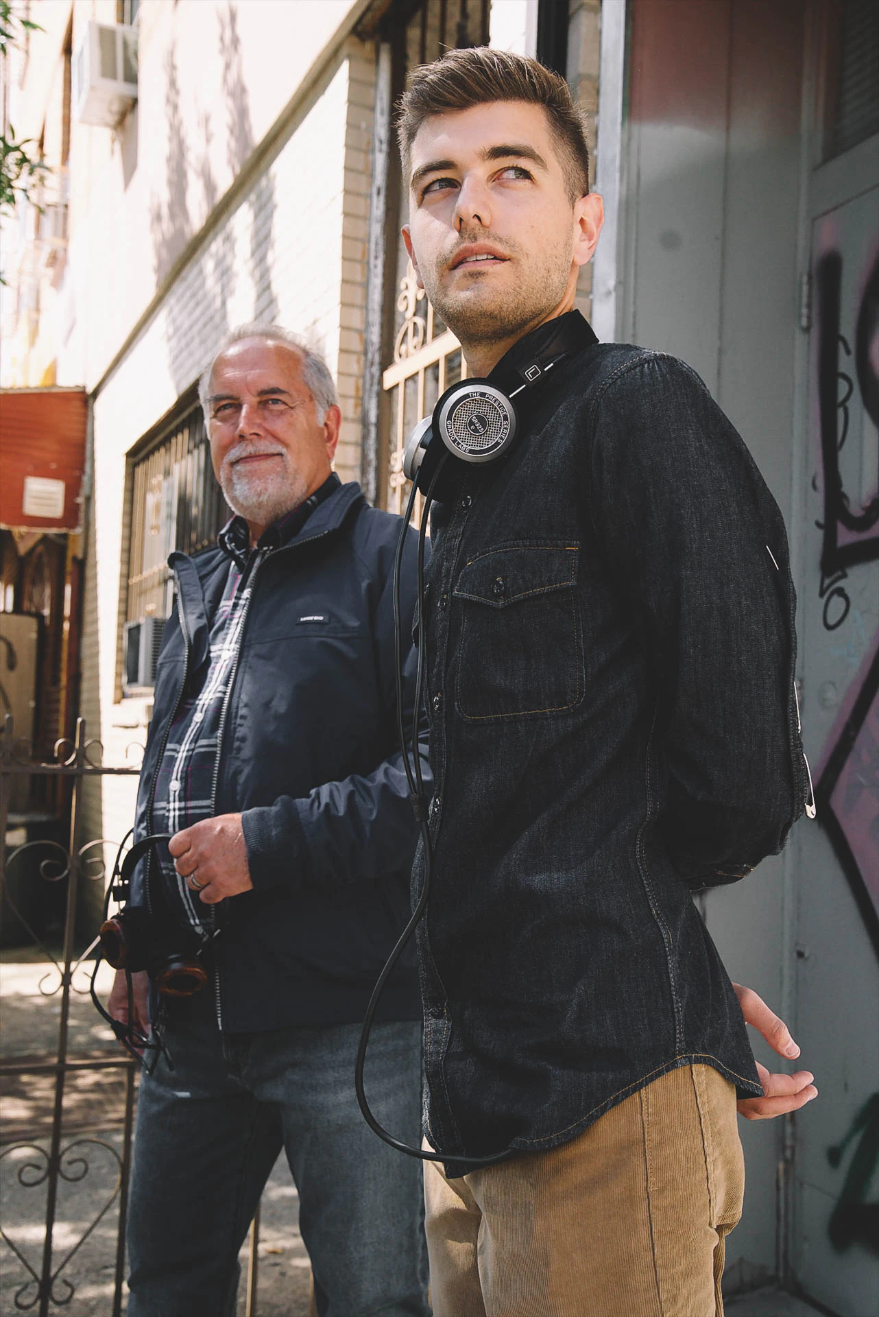 John and Jonathan Grado Outside For Lands End