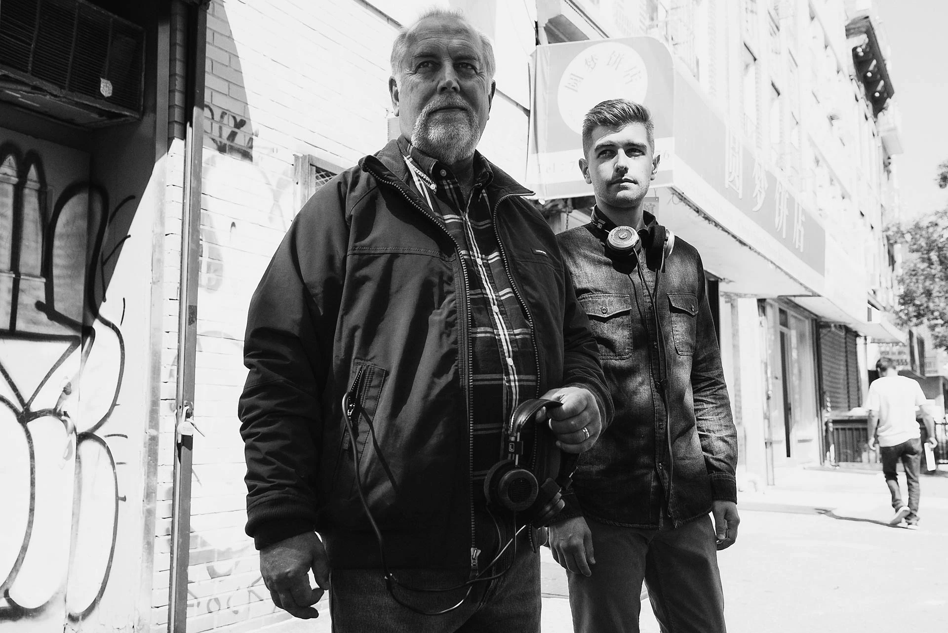 John and Jonathan Grado Outside For Lands End