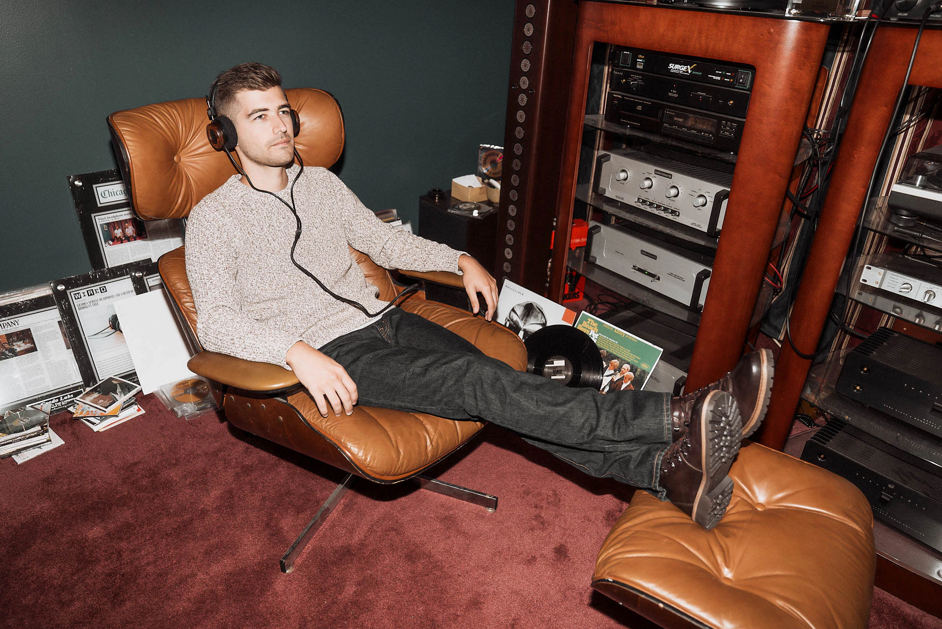 Jonathan Grado in Eames Chair for Lands End