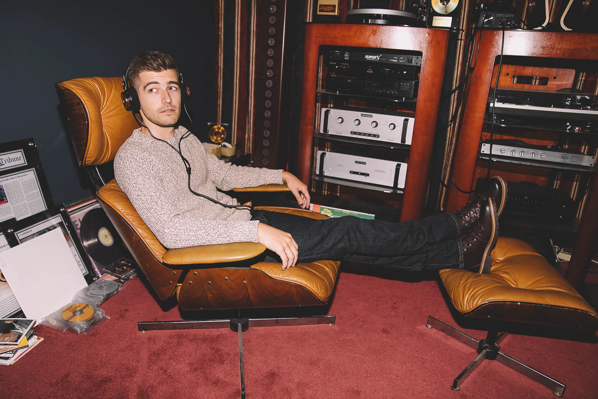 Jonathan Grado in Eames Chair for Lands End