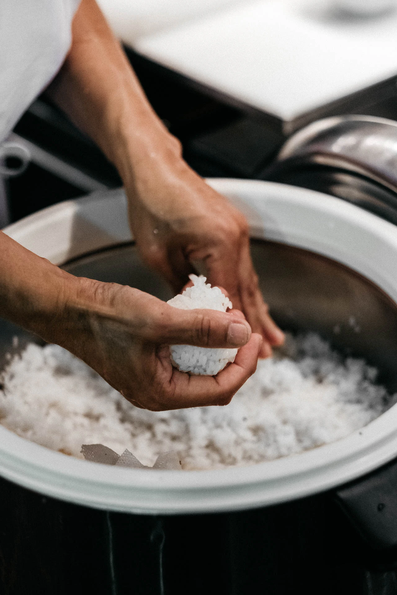 food and cooks at Morimoto nyc