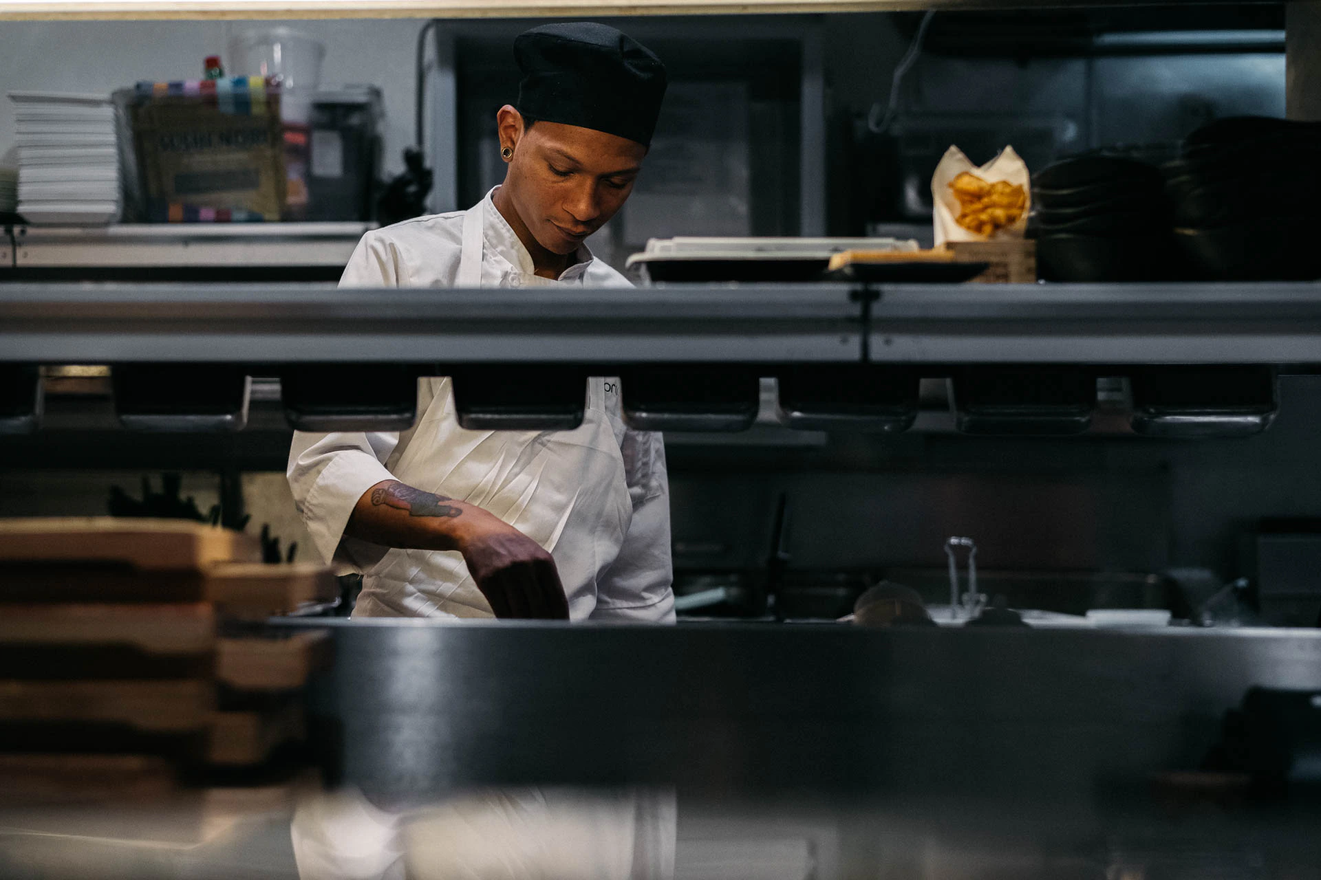 food and cooks at Morimoto nyc